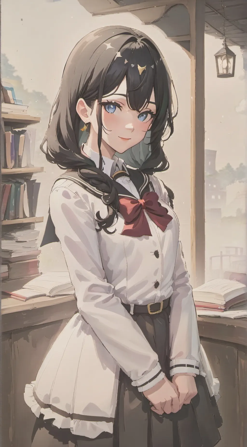 ai character: Amelia Van firones background