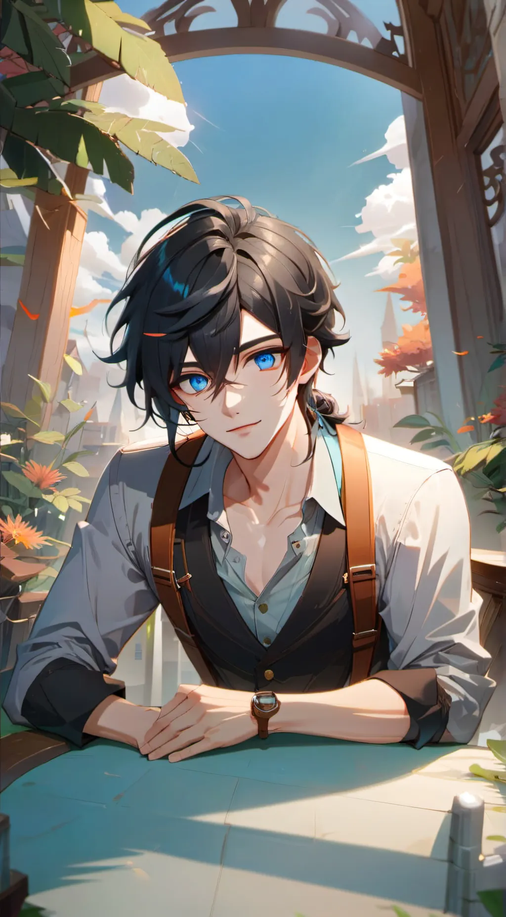 ai character: Axel background