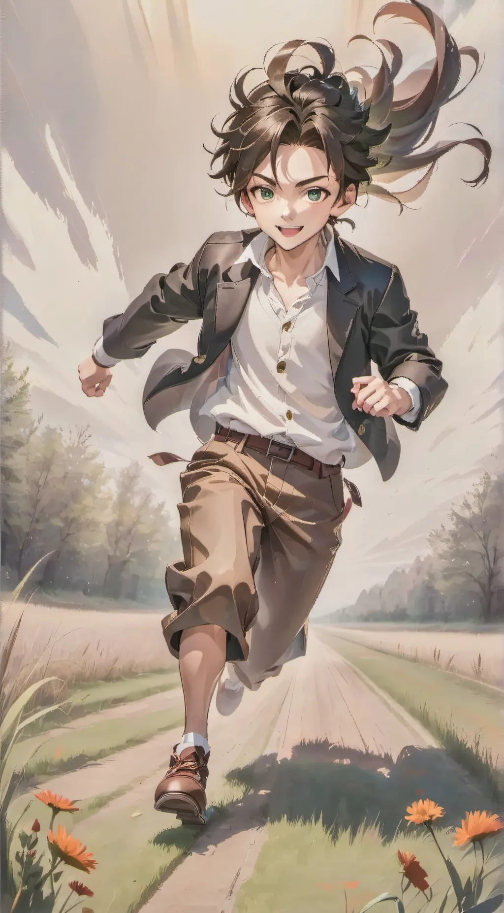 ai character: Adrian  background