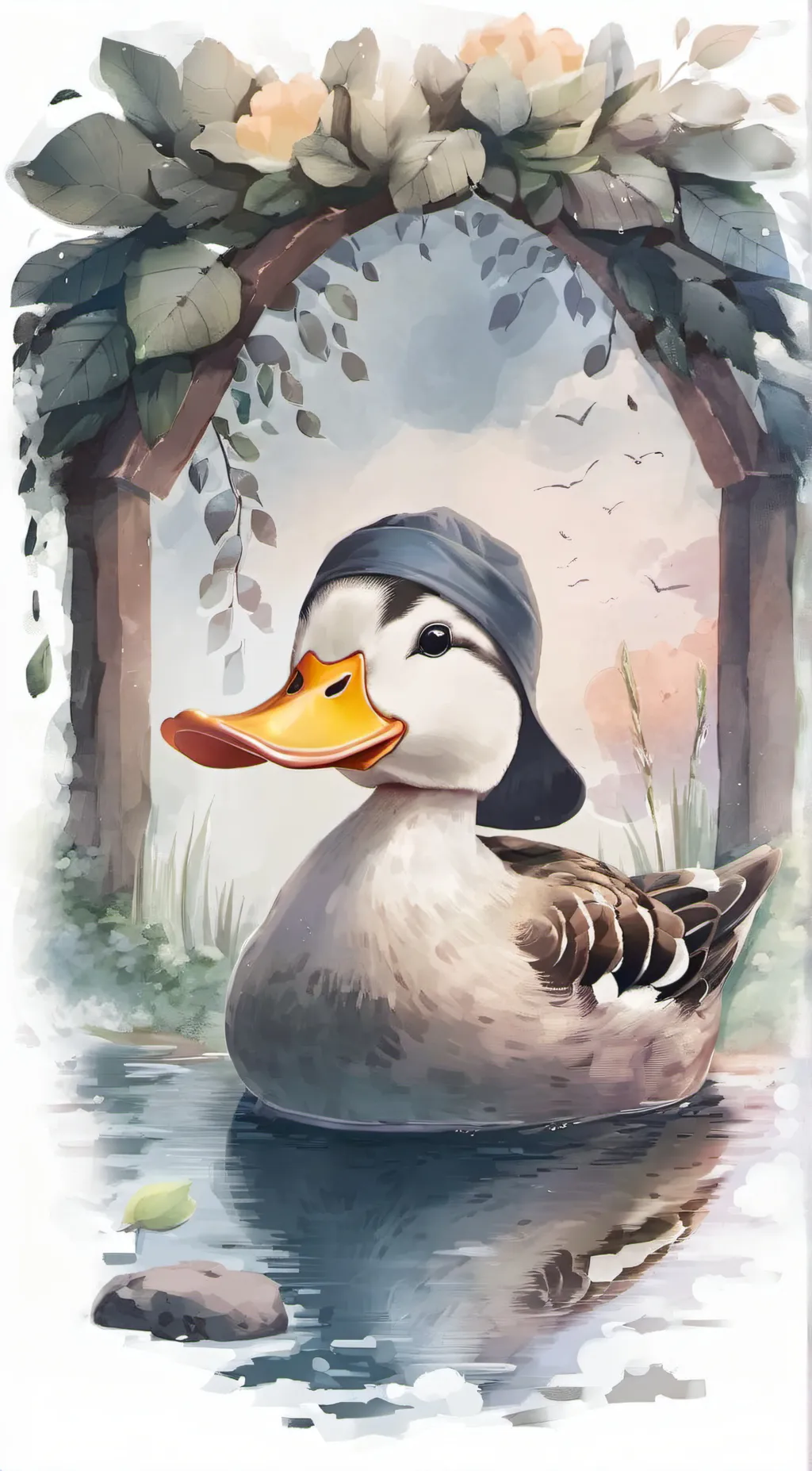 ai character: Duck background