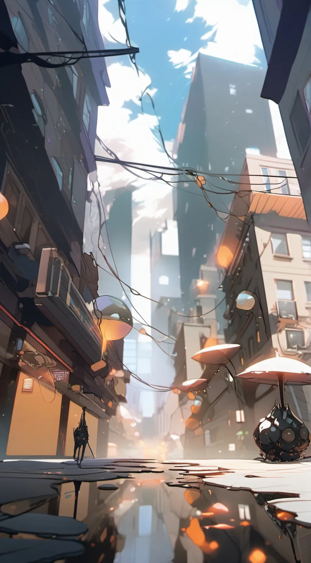 ai character: pibby glitch  background