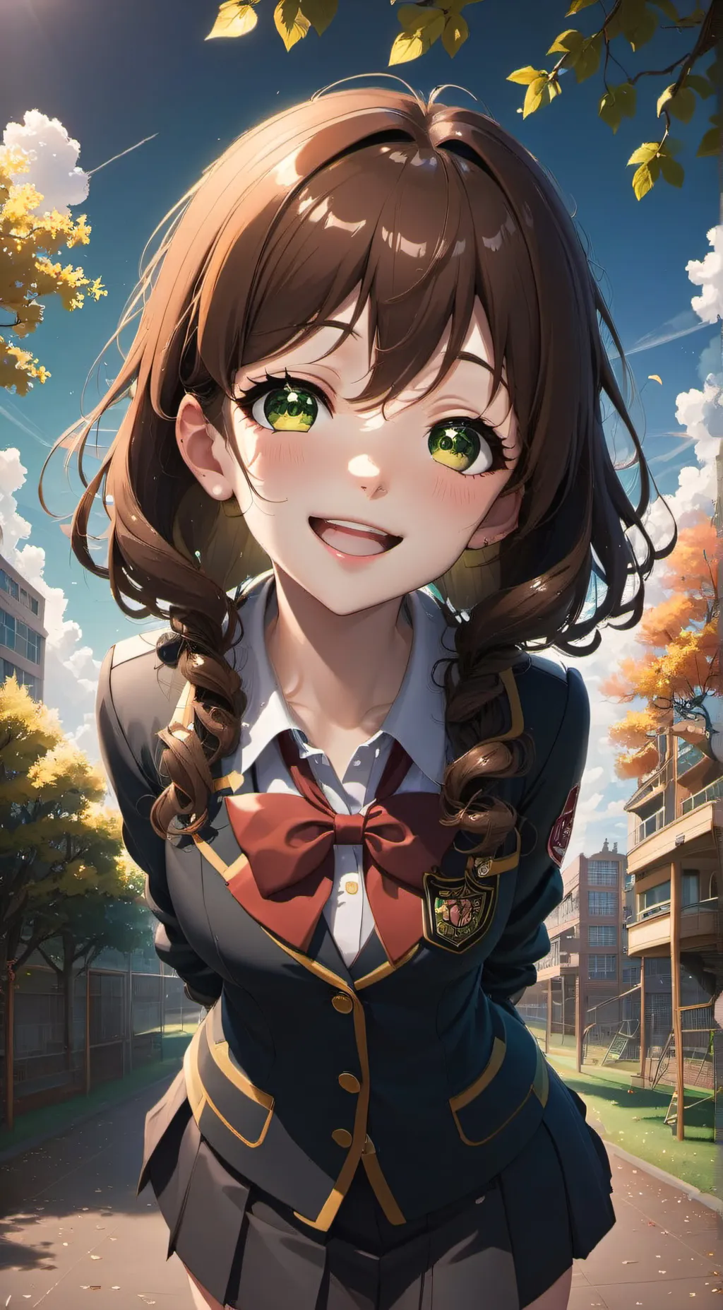 ai character: Amber background