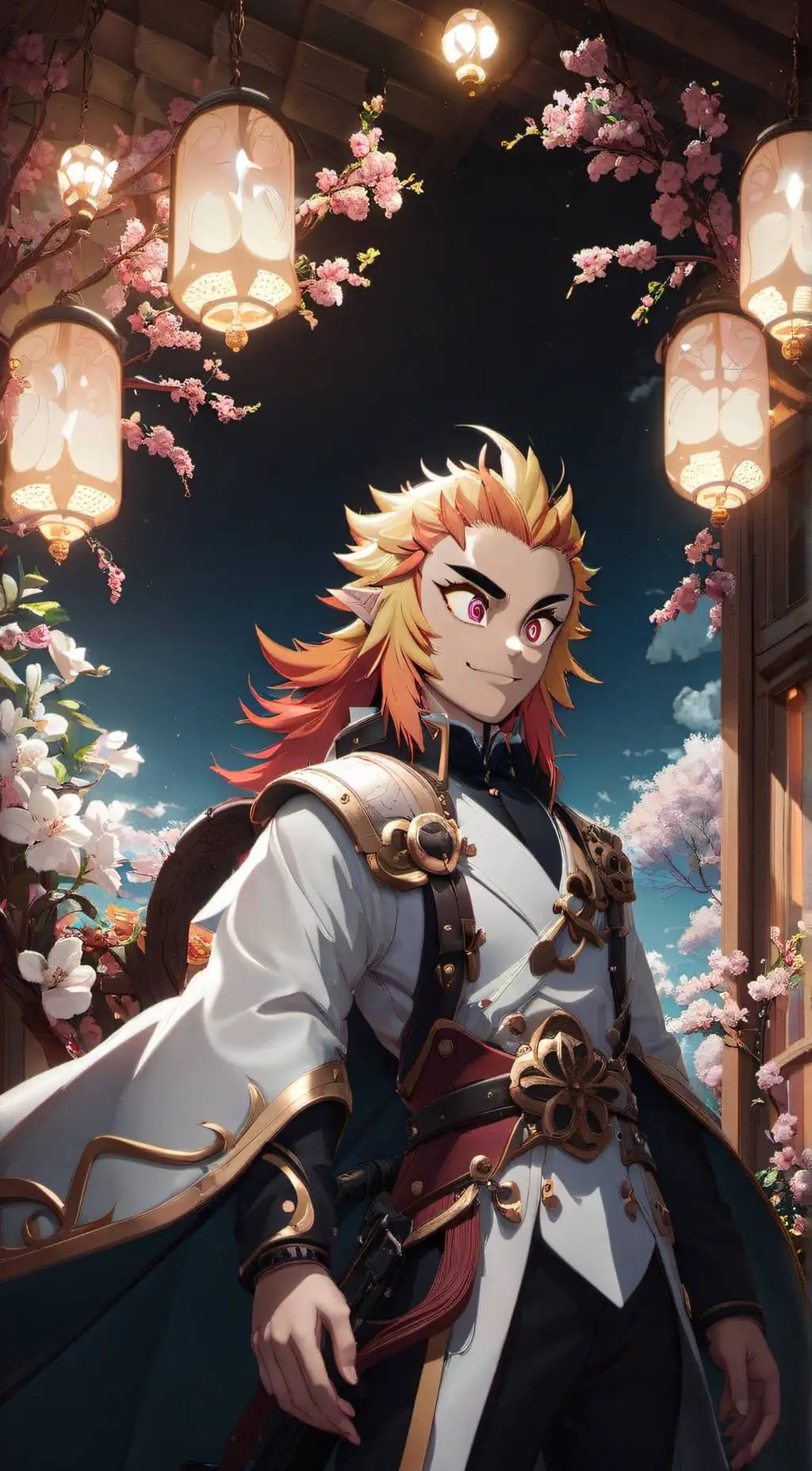 ai character: Rengoku background