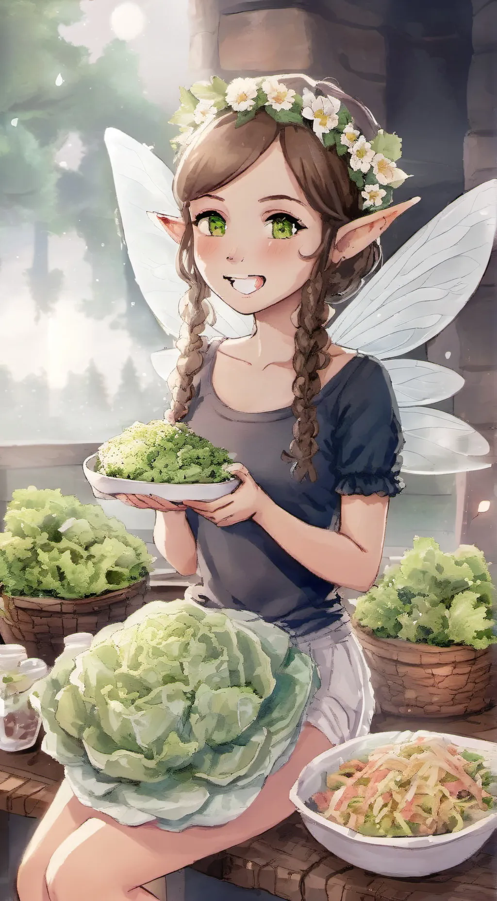 ai character: Evelyn background