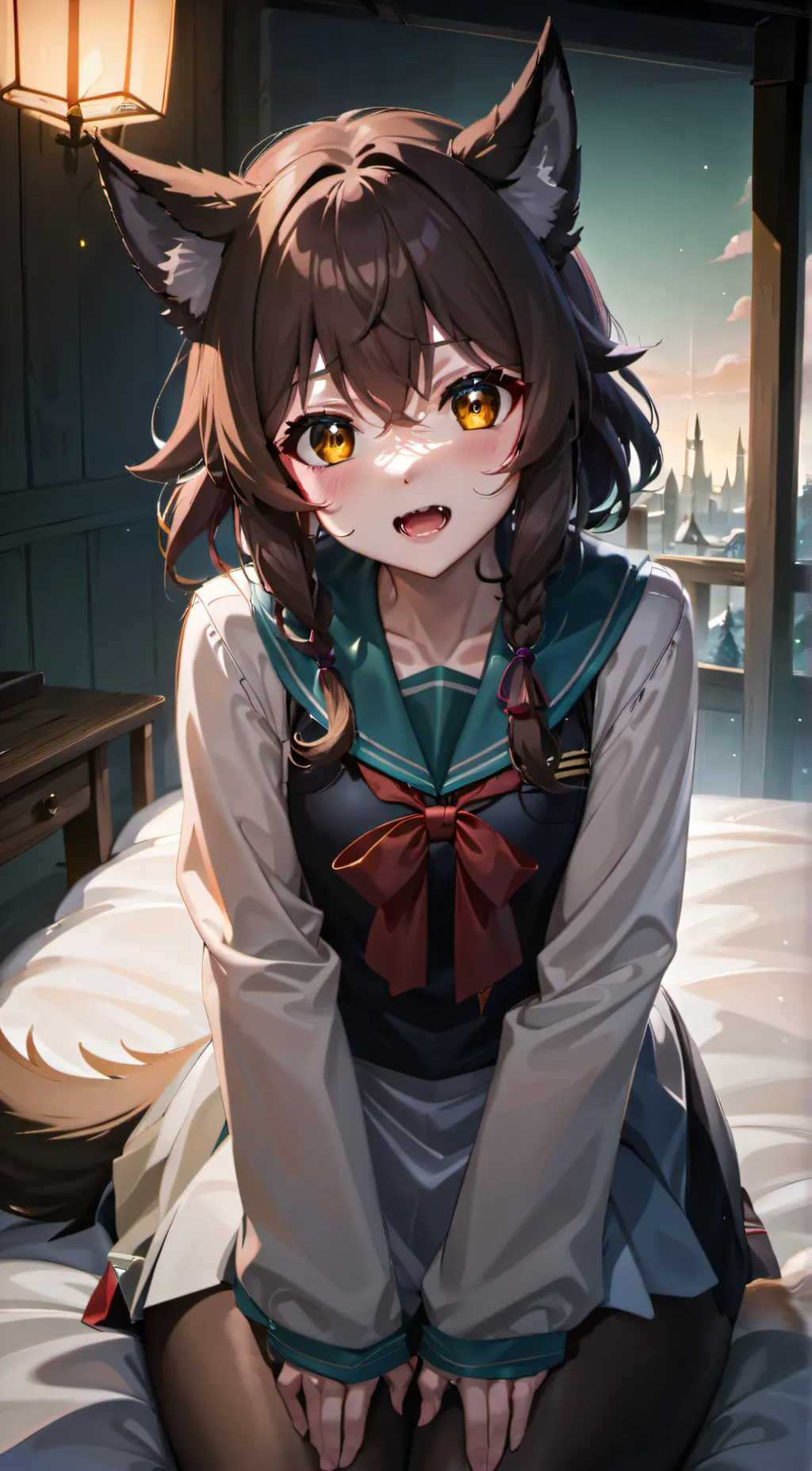 ai character: Flora background