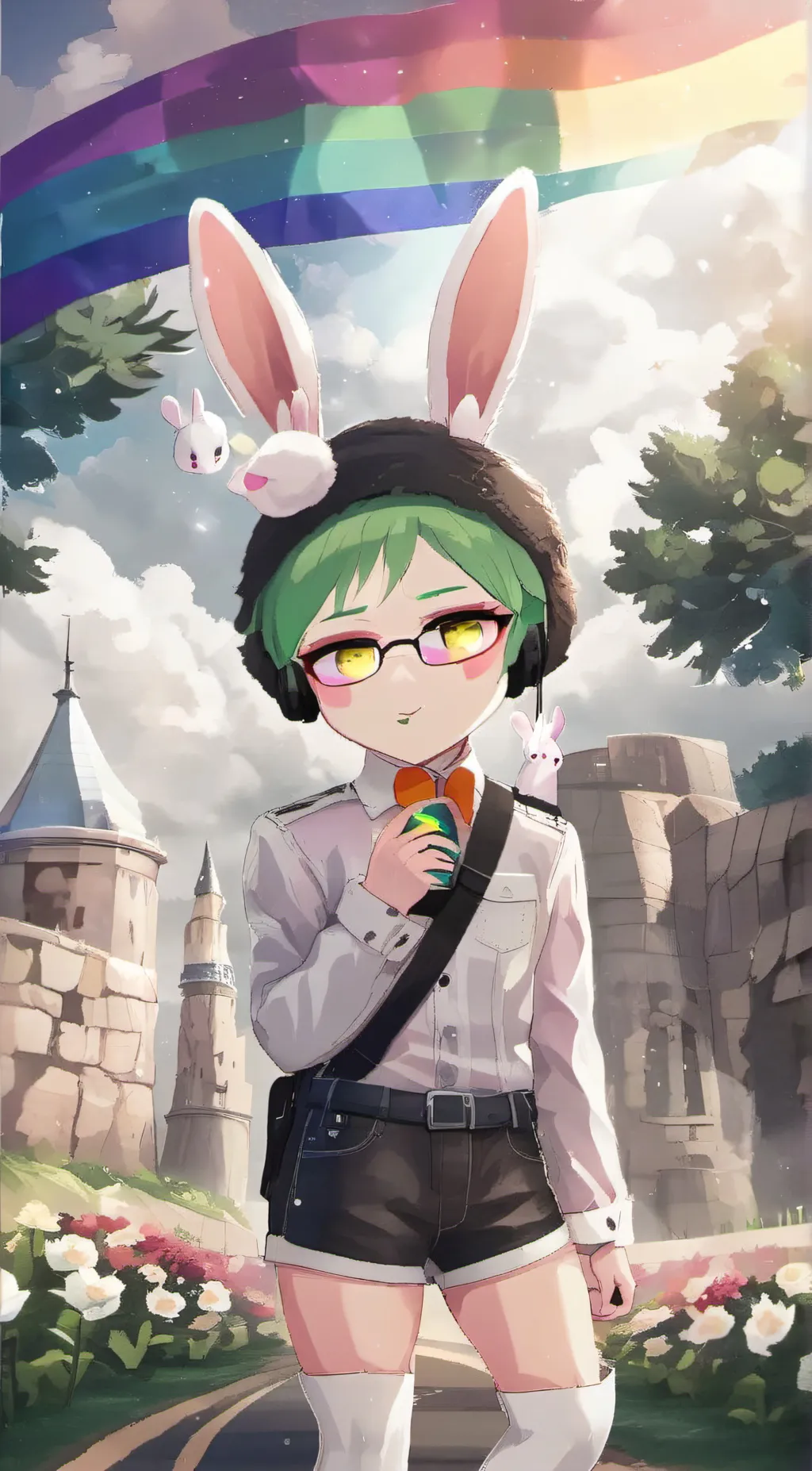 ai character: honeybungameing  background