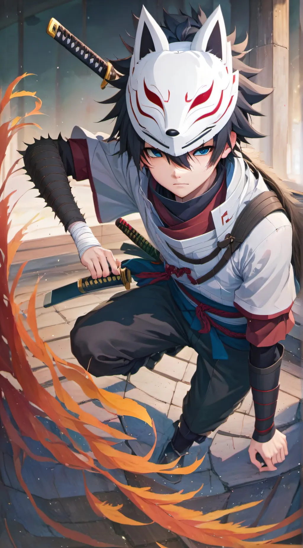 ai character: Akatsuki raid background