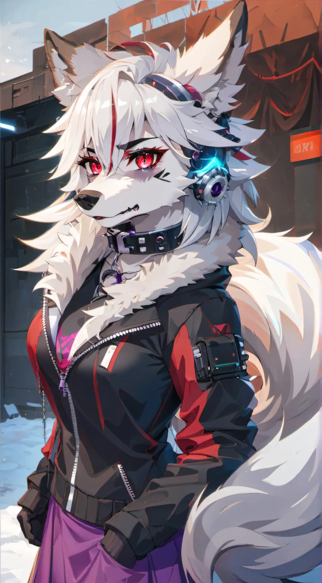 ai character: HeartlessMew  background