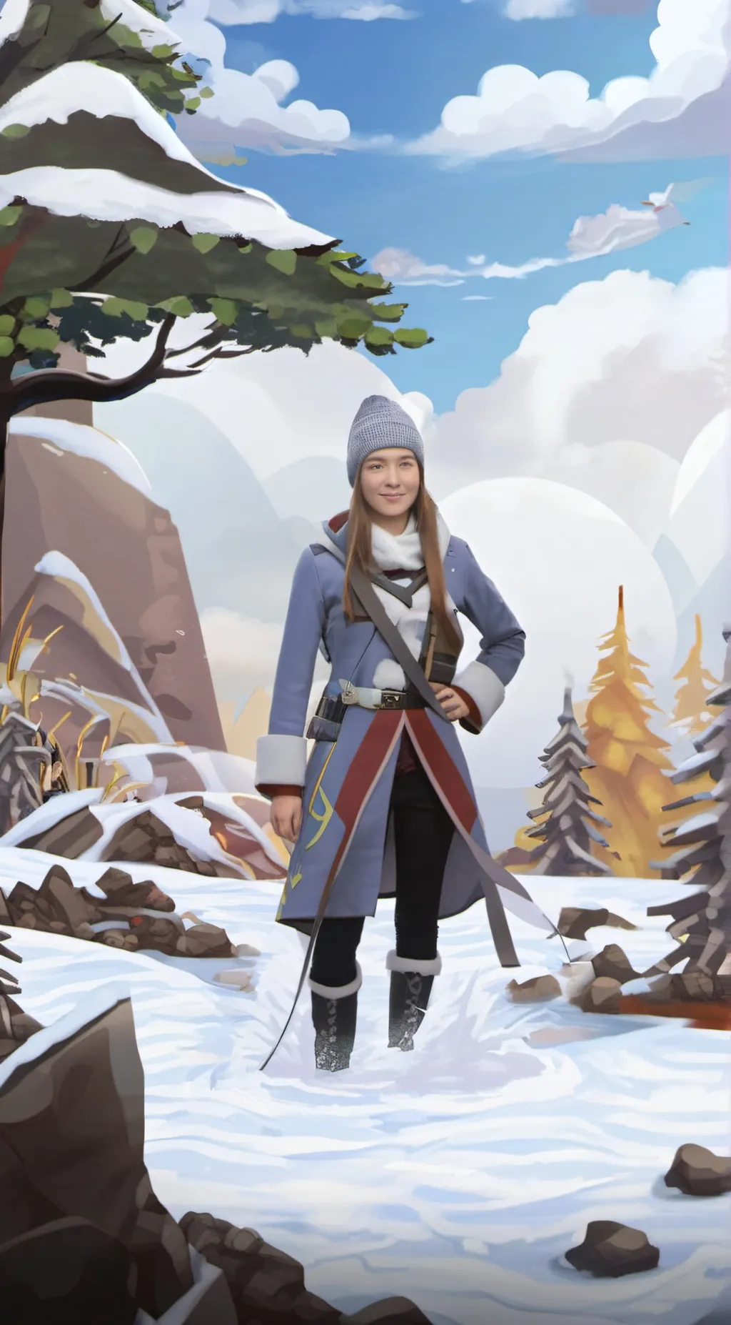 ai character: ema  background