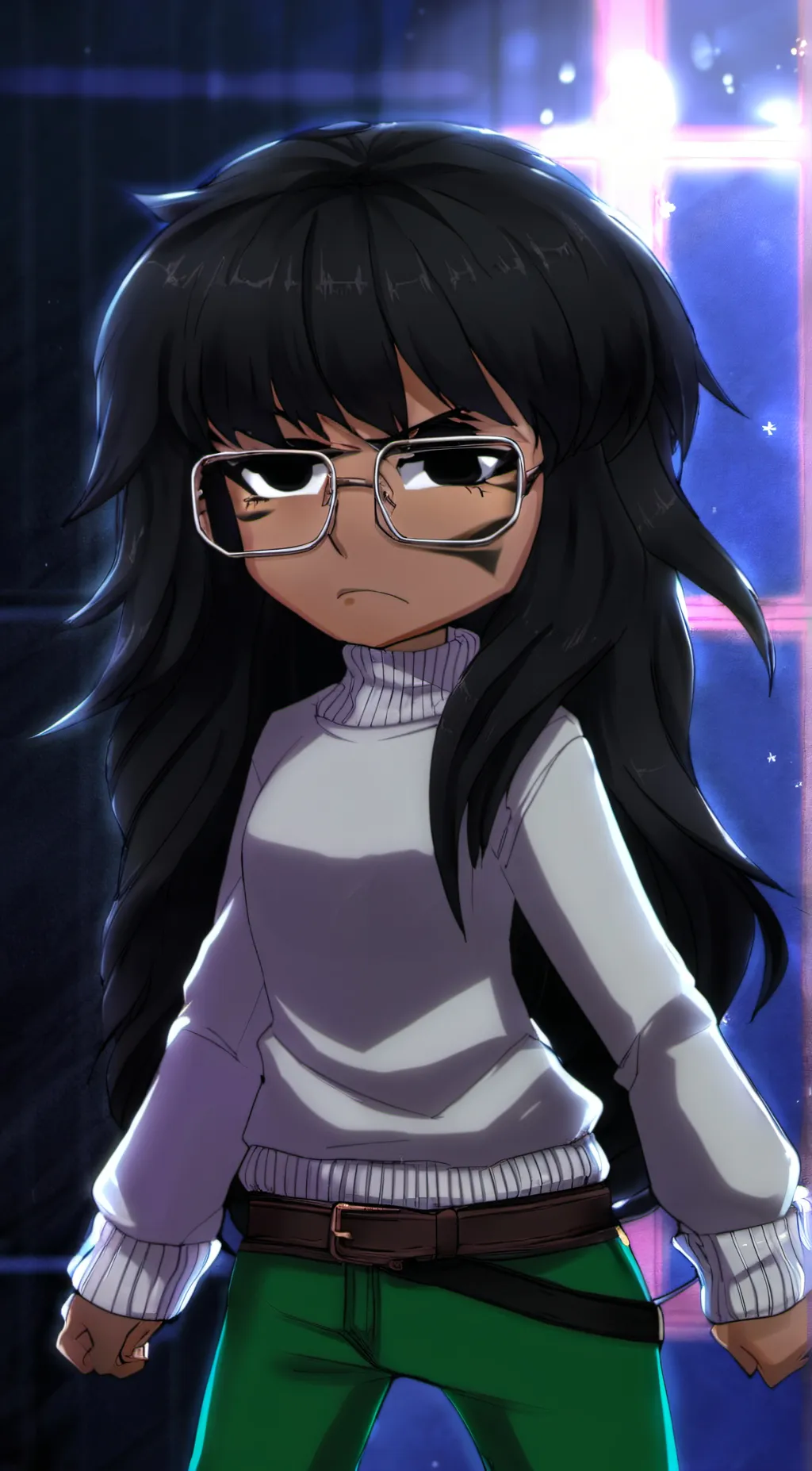 ai character: Luna background