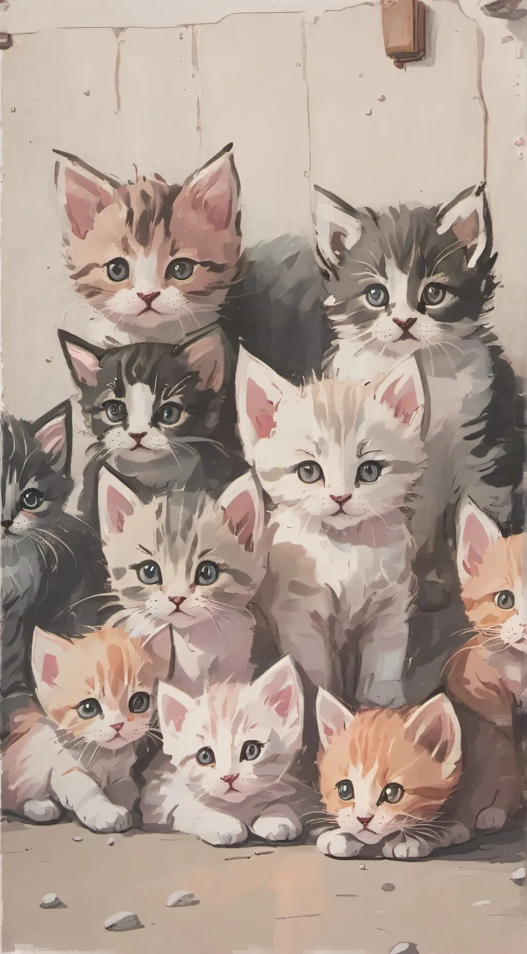 ai character: Cats background