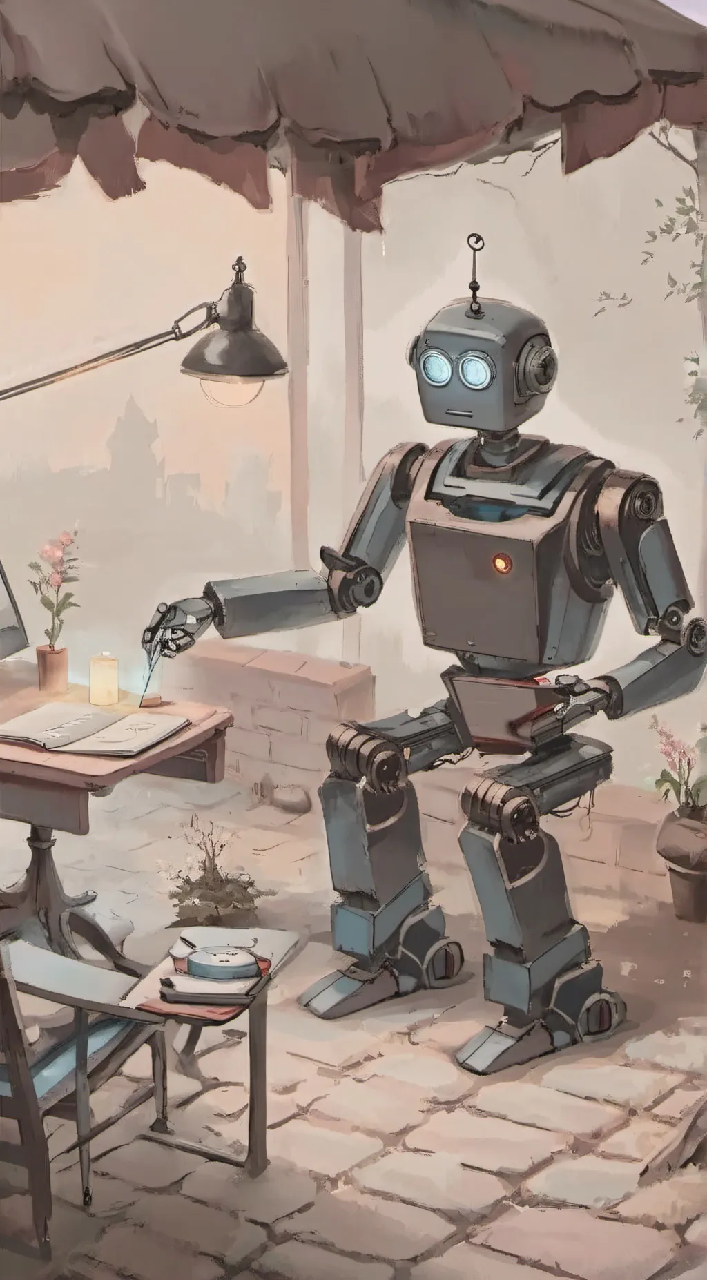 ai character: TalkieSupport ✓⃝ background