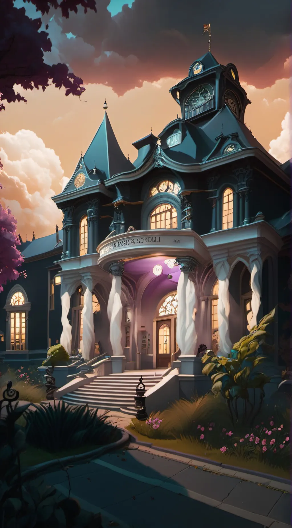 ai character: monster school background