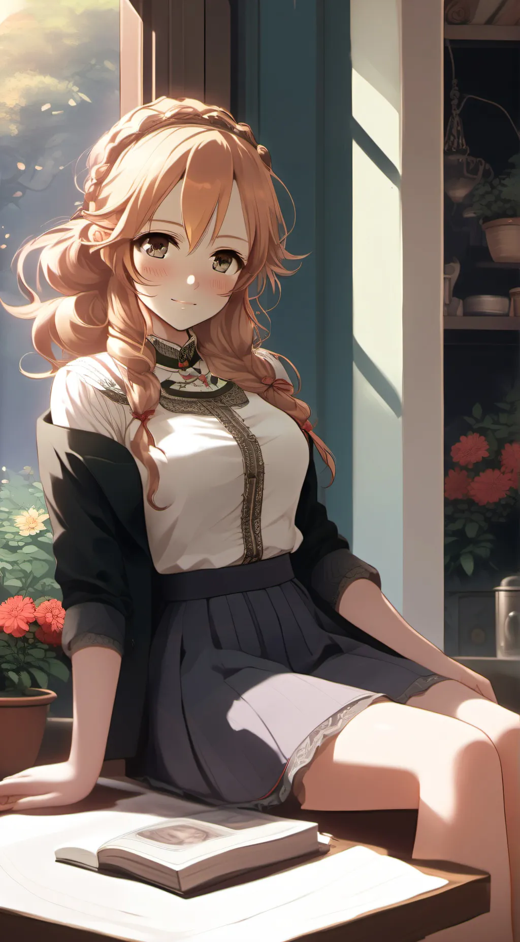 ai character: Michi  background