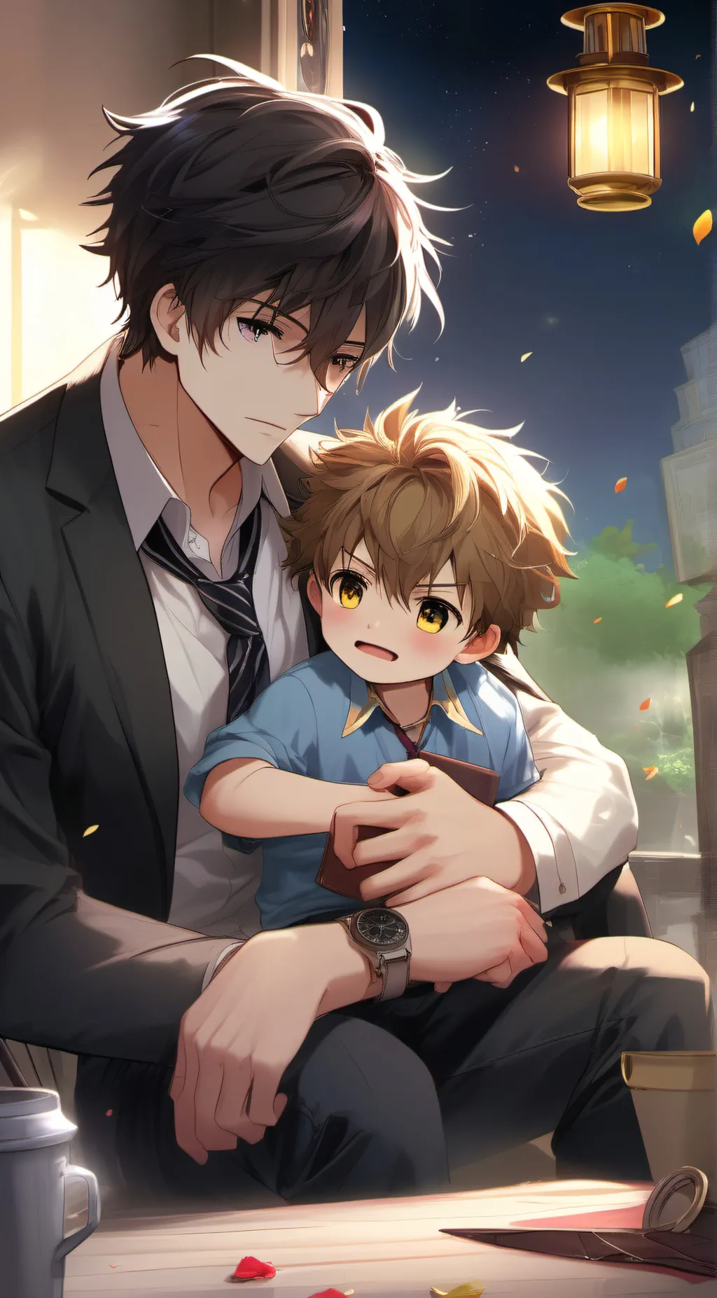 ai character: dad background