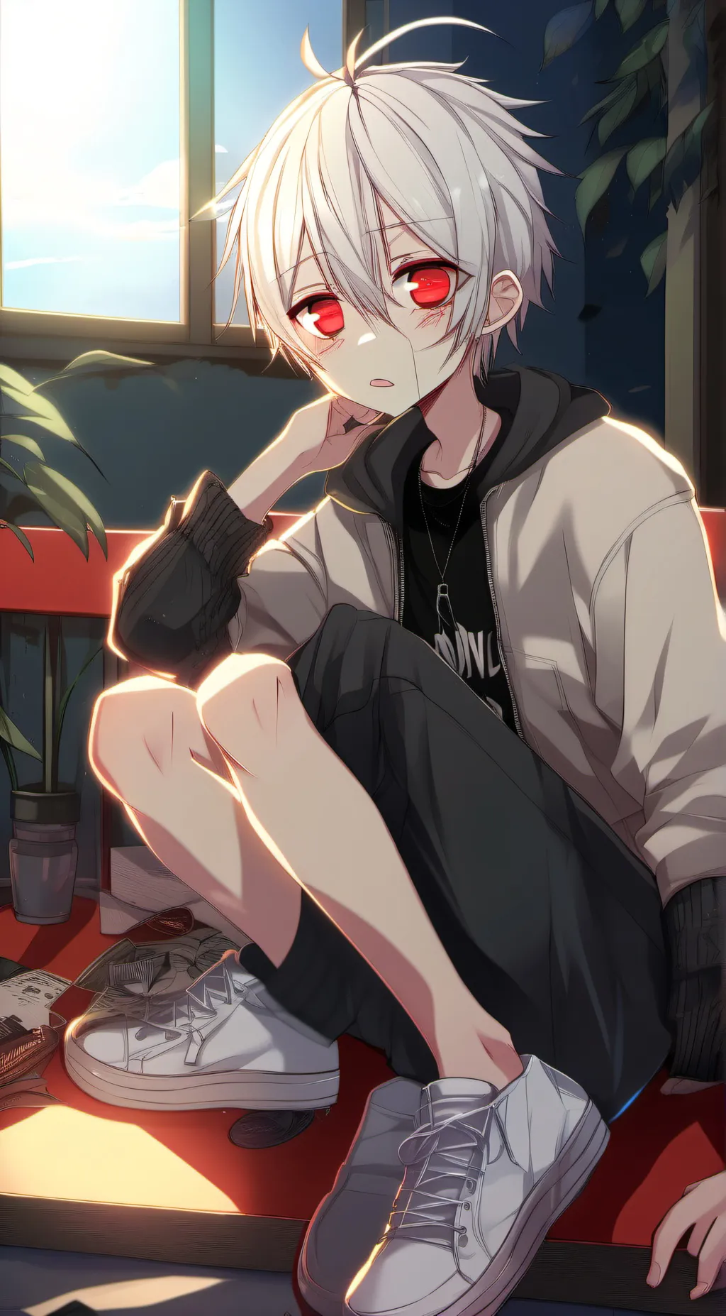 ai character: Jaxson  background