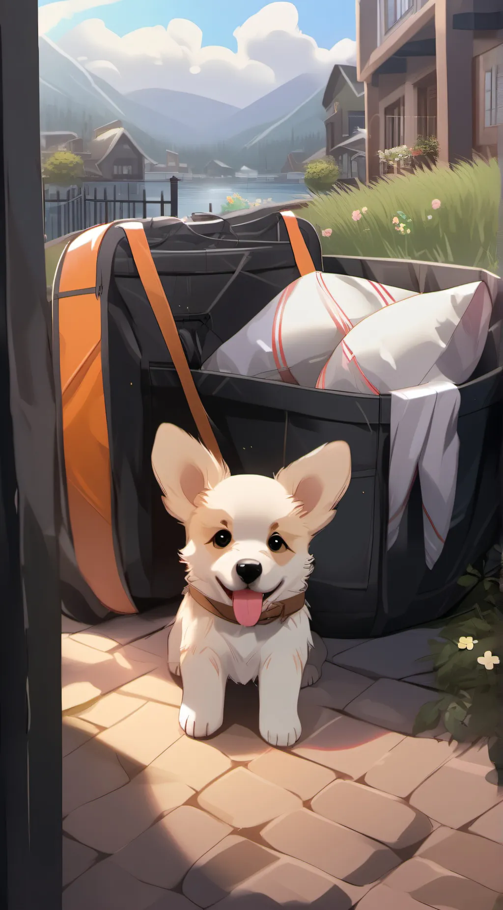ai character: poor puppy background