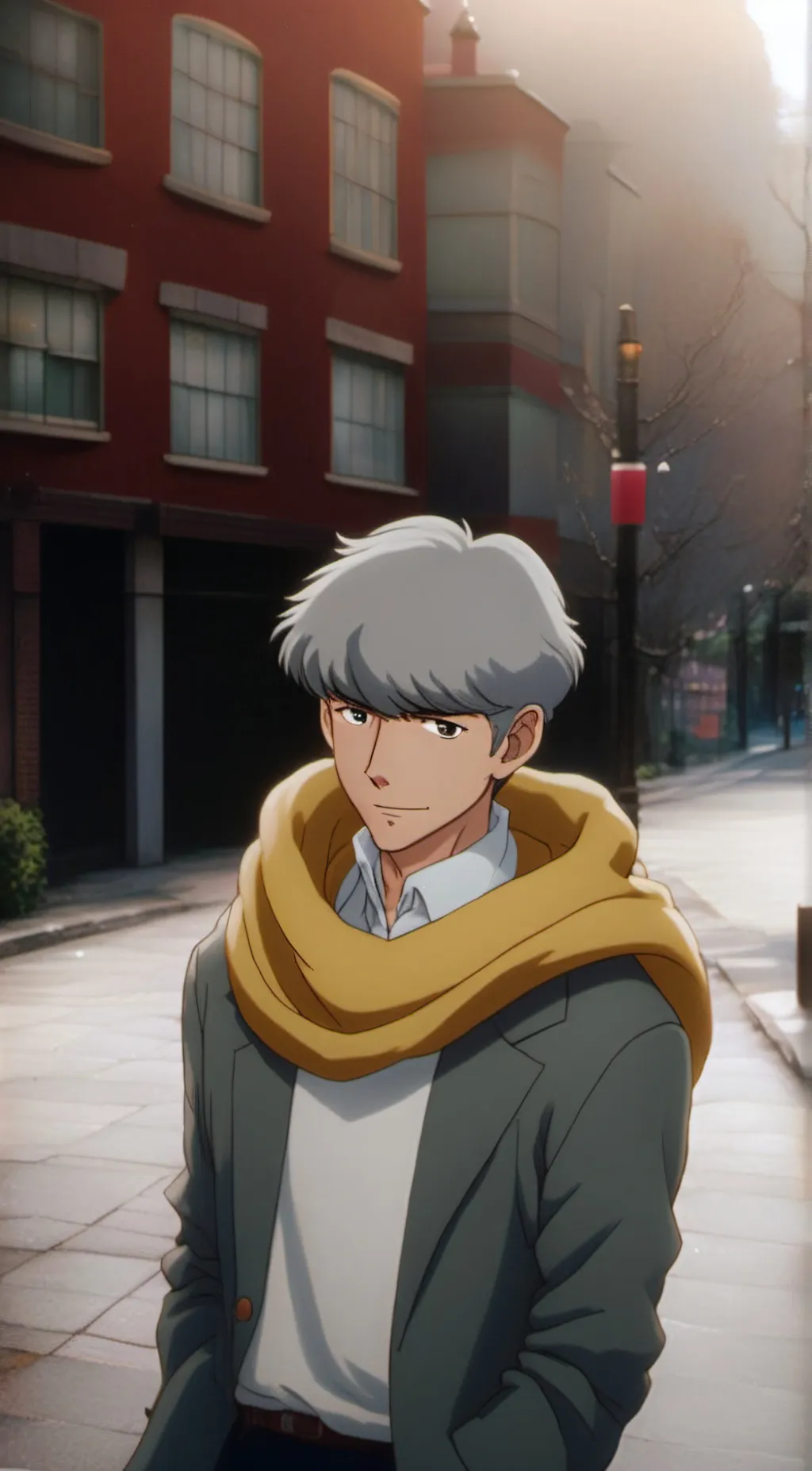 ai character: Albert/ Cyborg 004 background