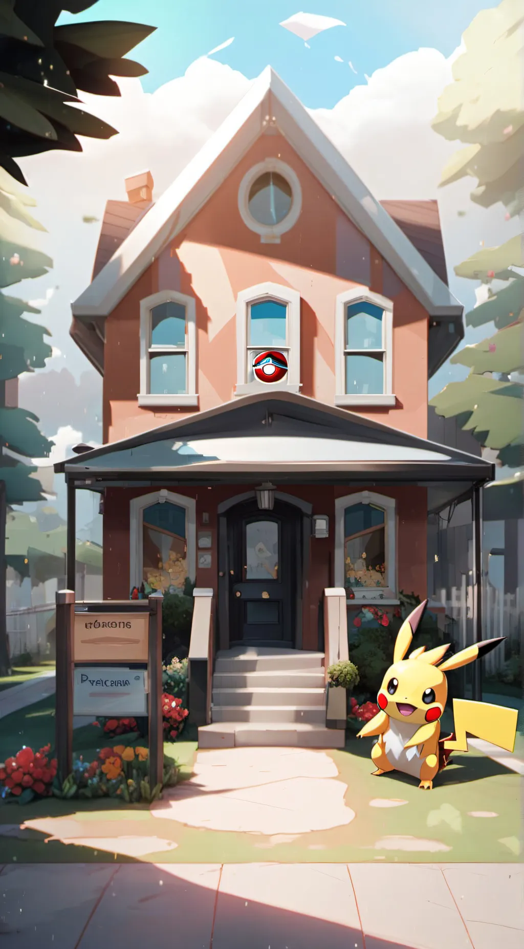 ai character: Pokémon Daycare background
