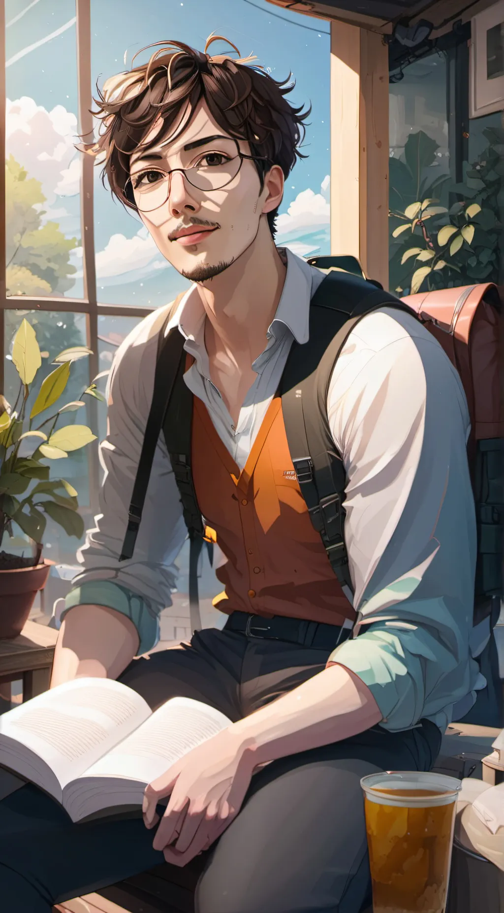 ai character: Josh of the woods background