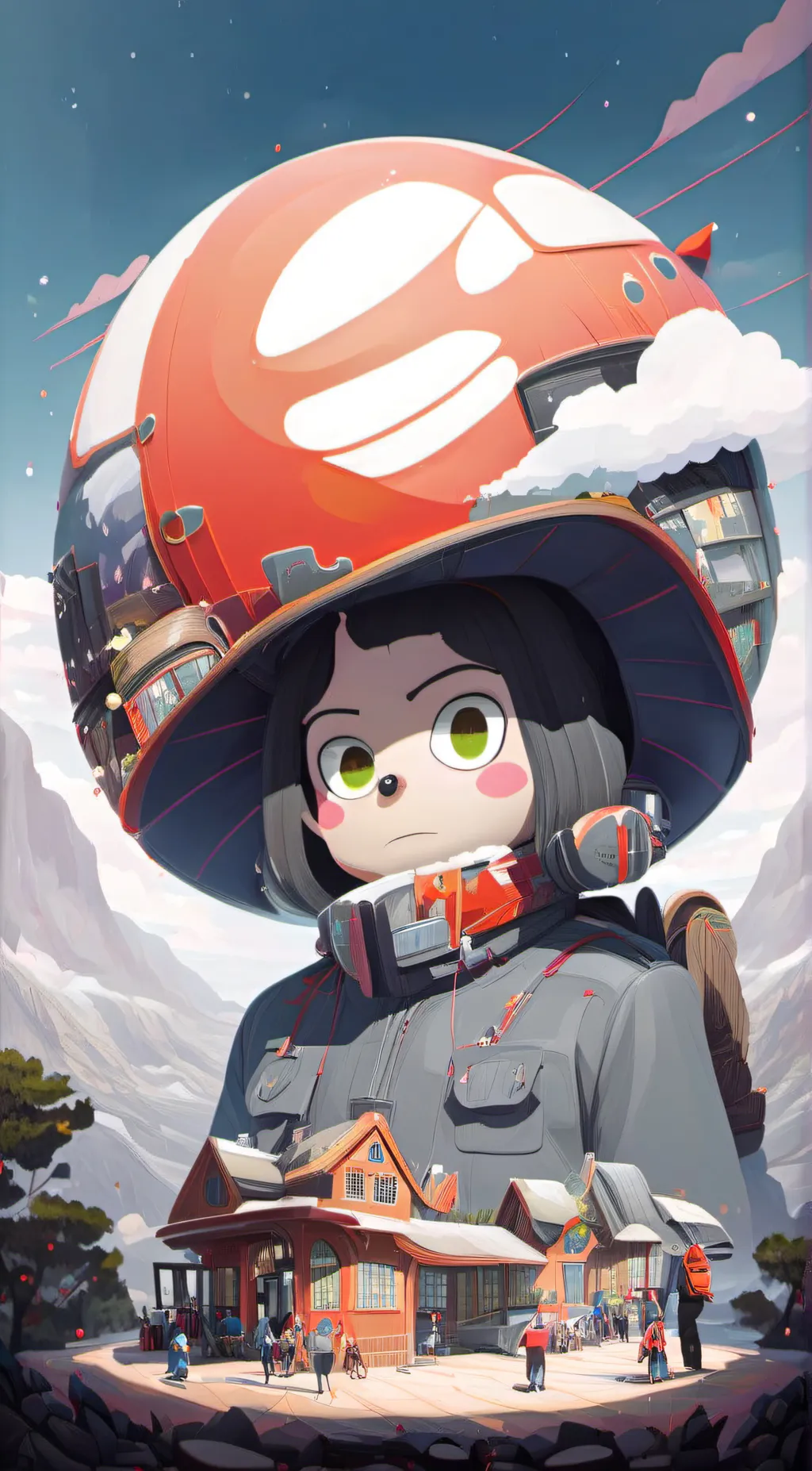 ai character: Duolingo bird background