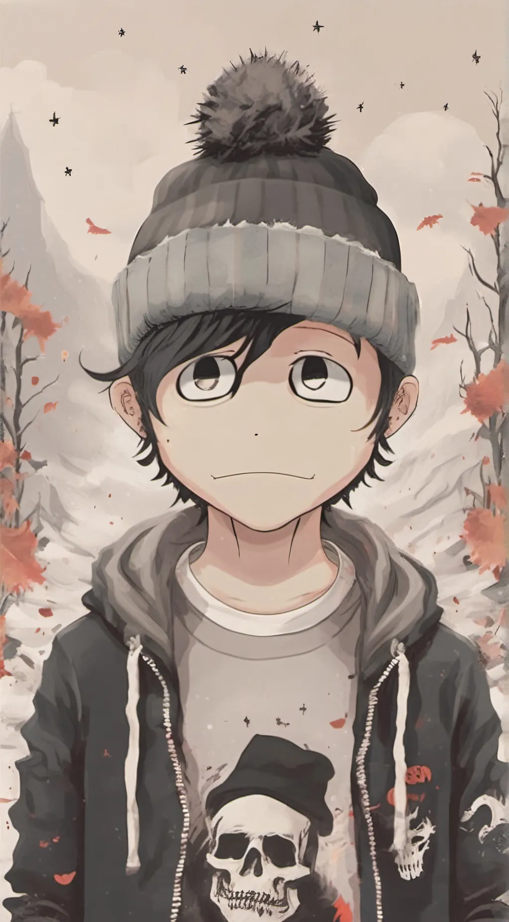 ai character: Goth stan background