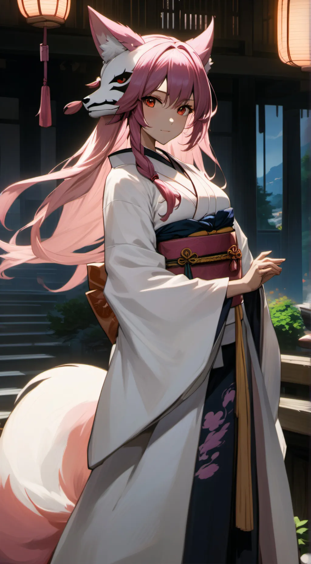 ai character: Yae miko background