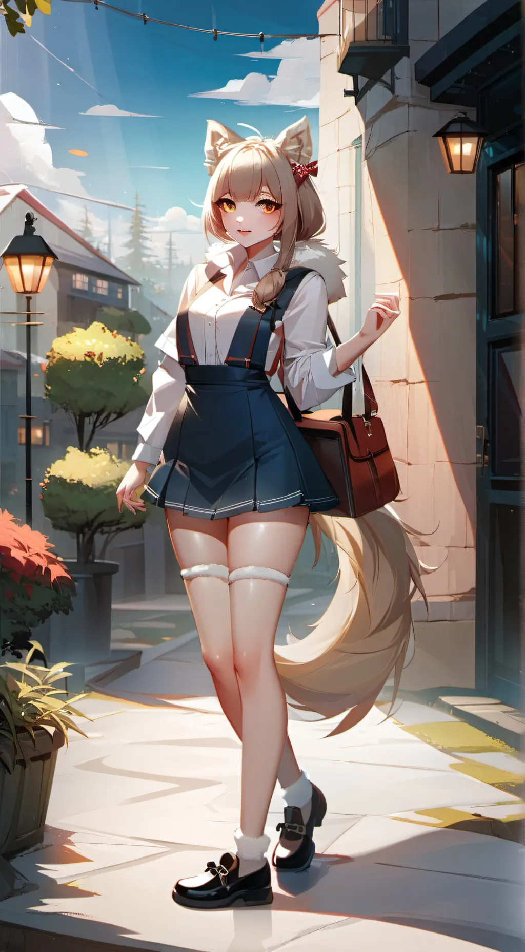 ai character: Infected furry background