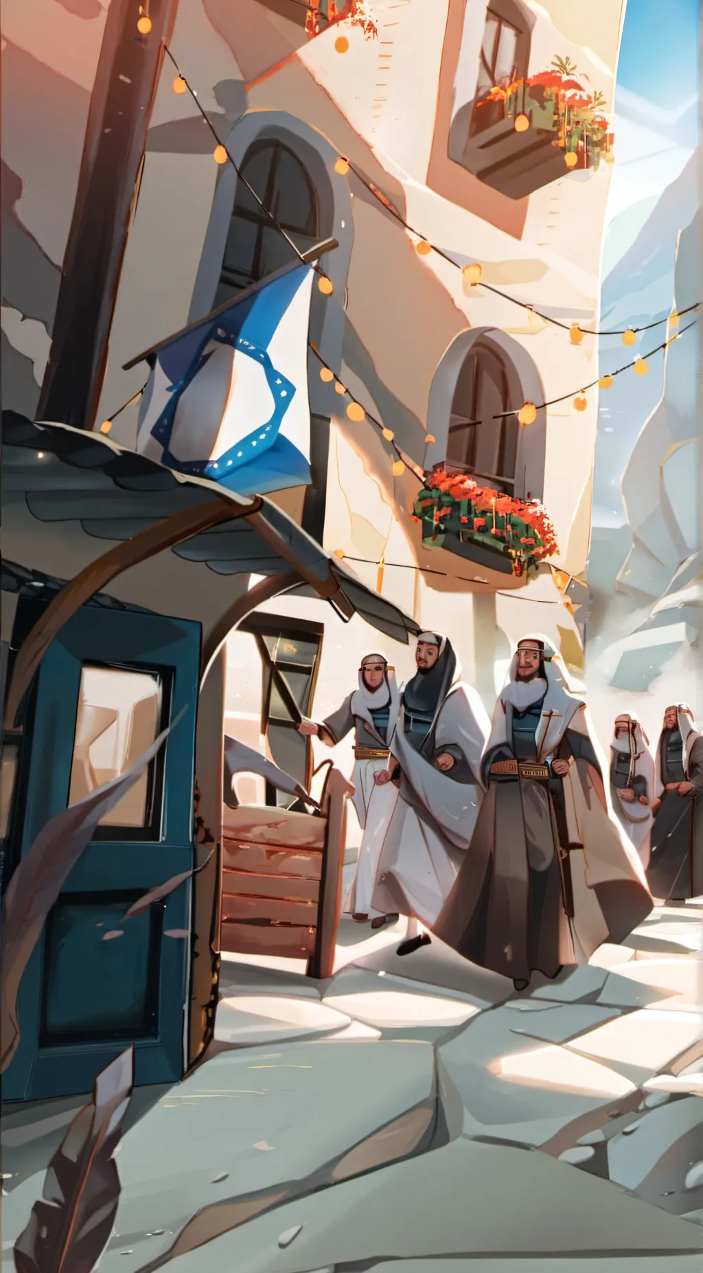 ai character: israel background