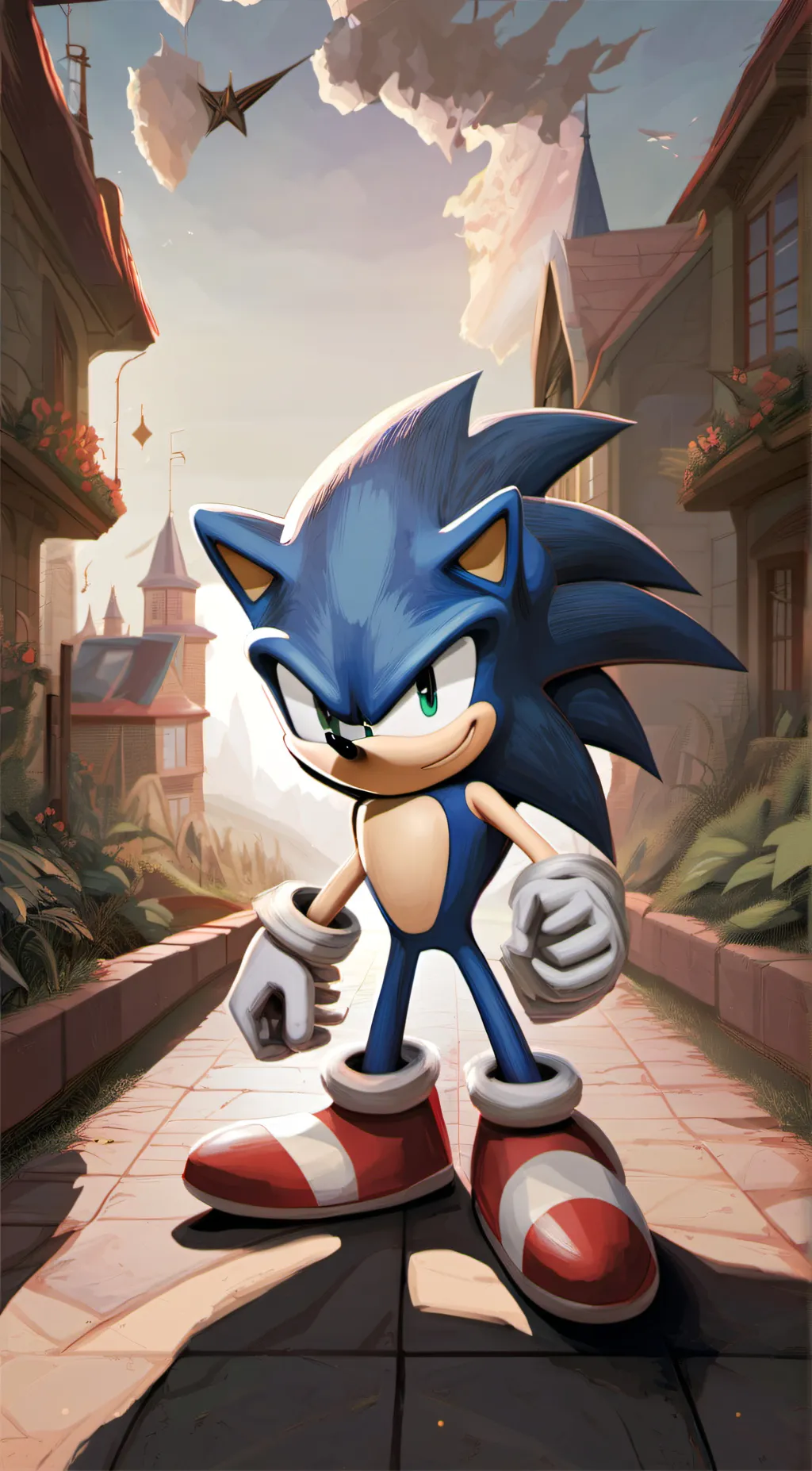 ai character: Sonic background