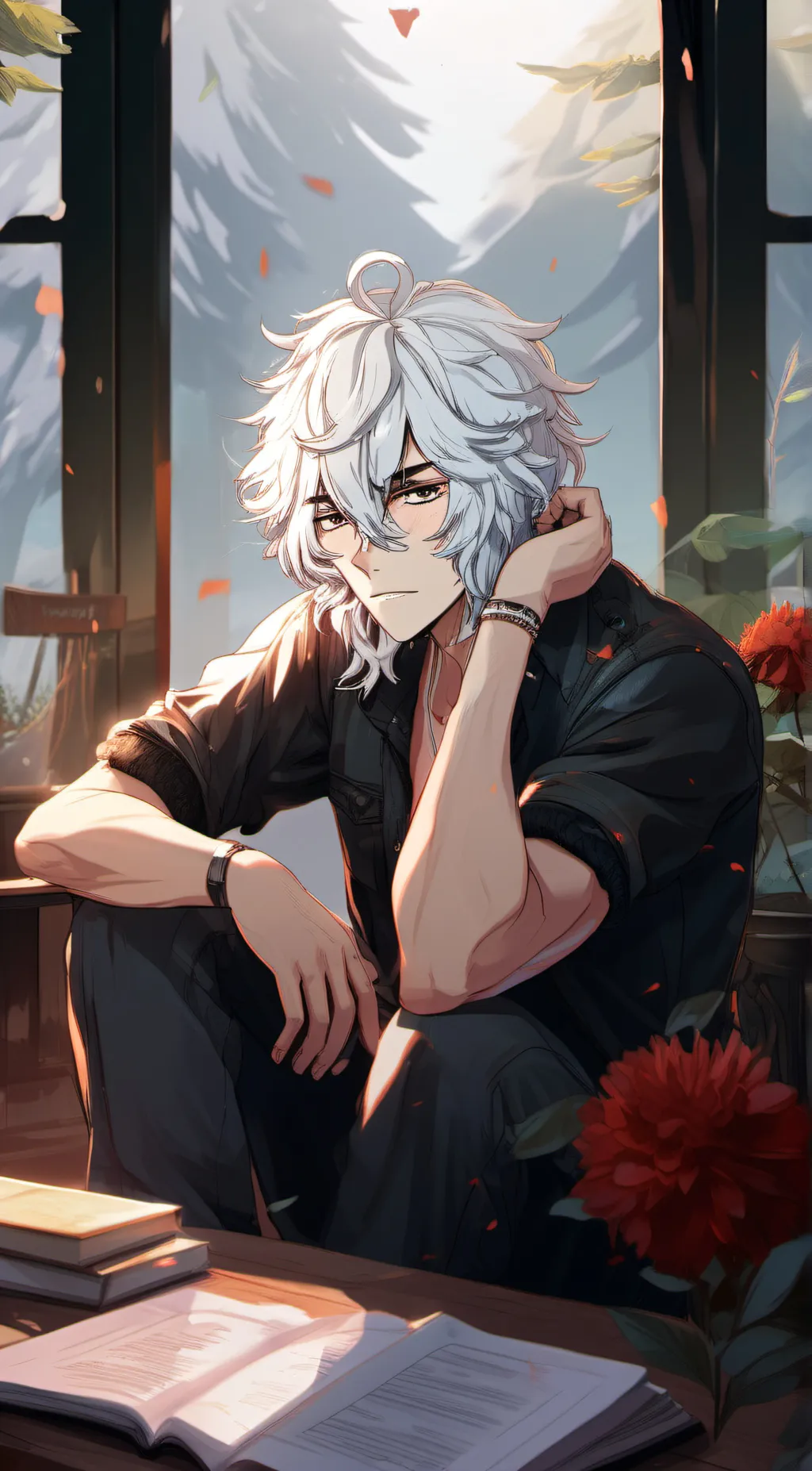 ai character: Saku background