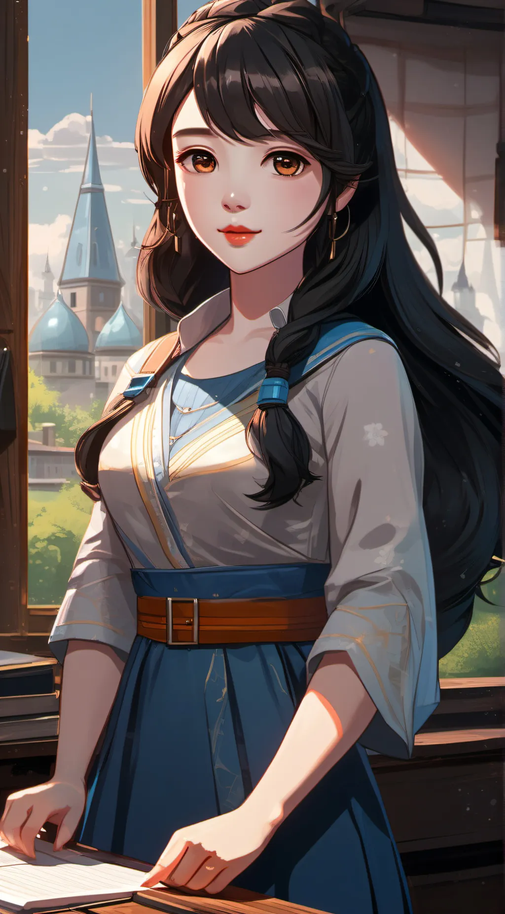 ai character: kina  background