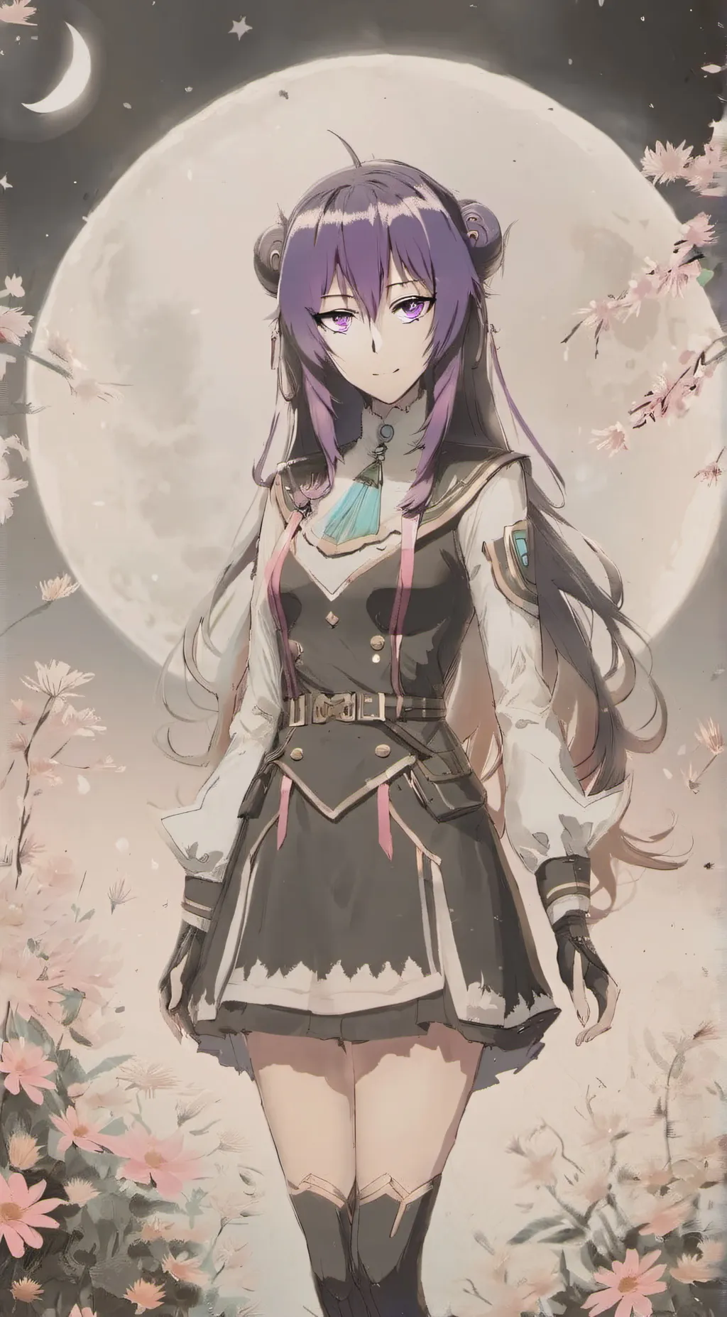 ai character: moongirl background