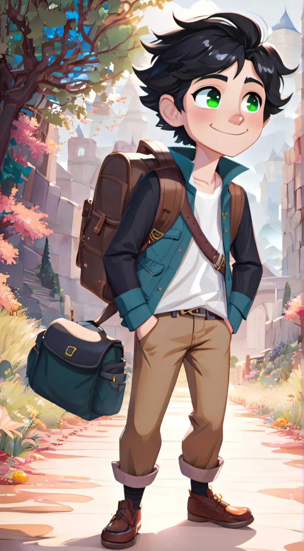 ai character: Hugo background
