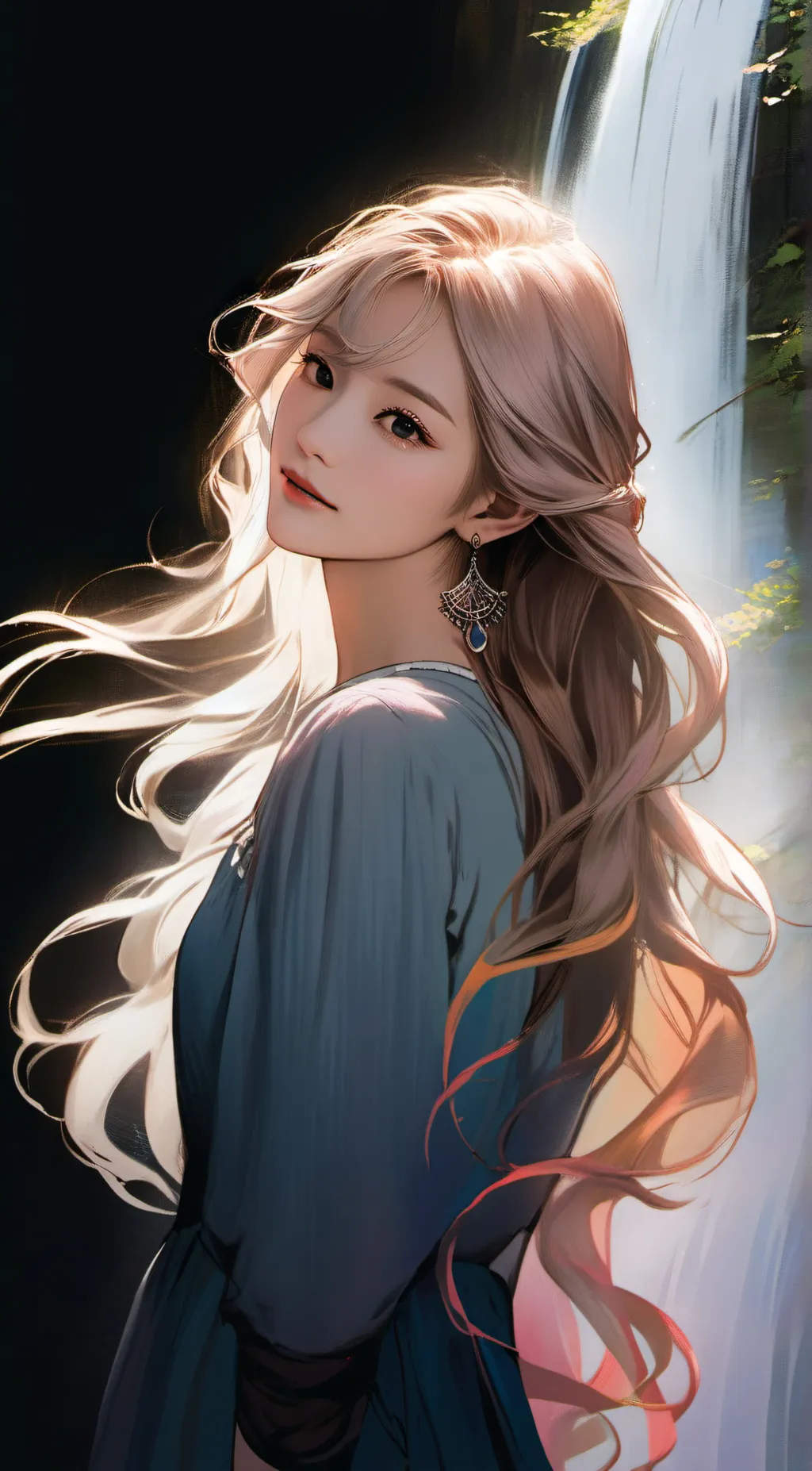 ai character: rosé 💗 background