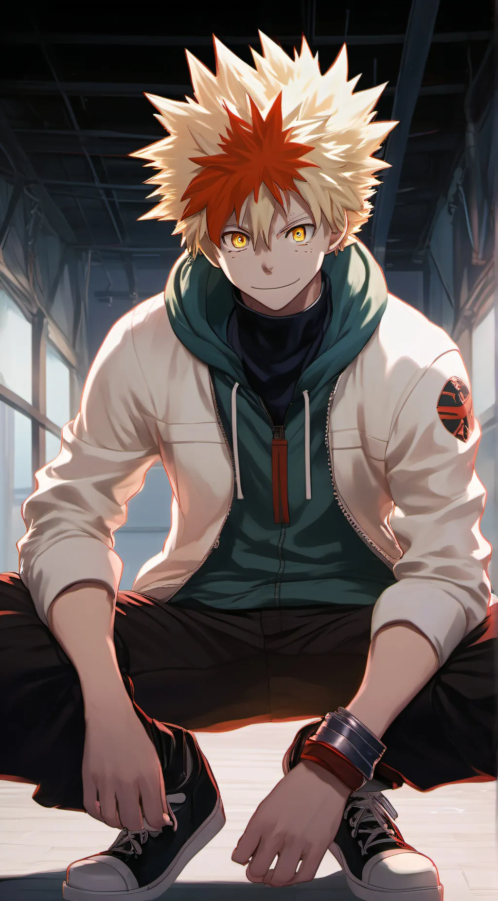 ai character: Bakugo :) background