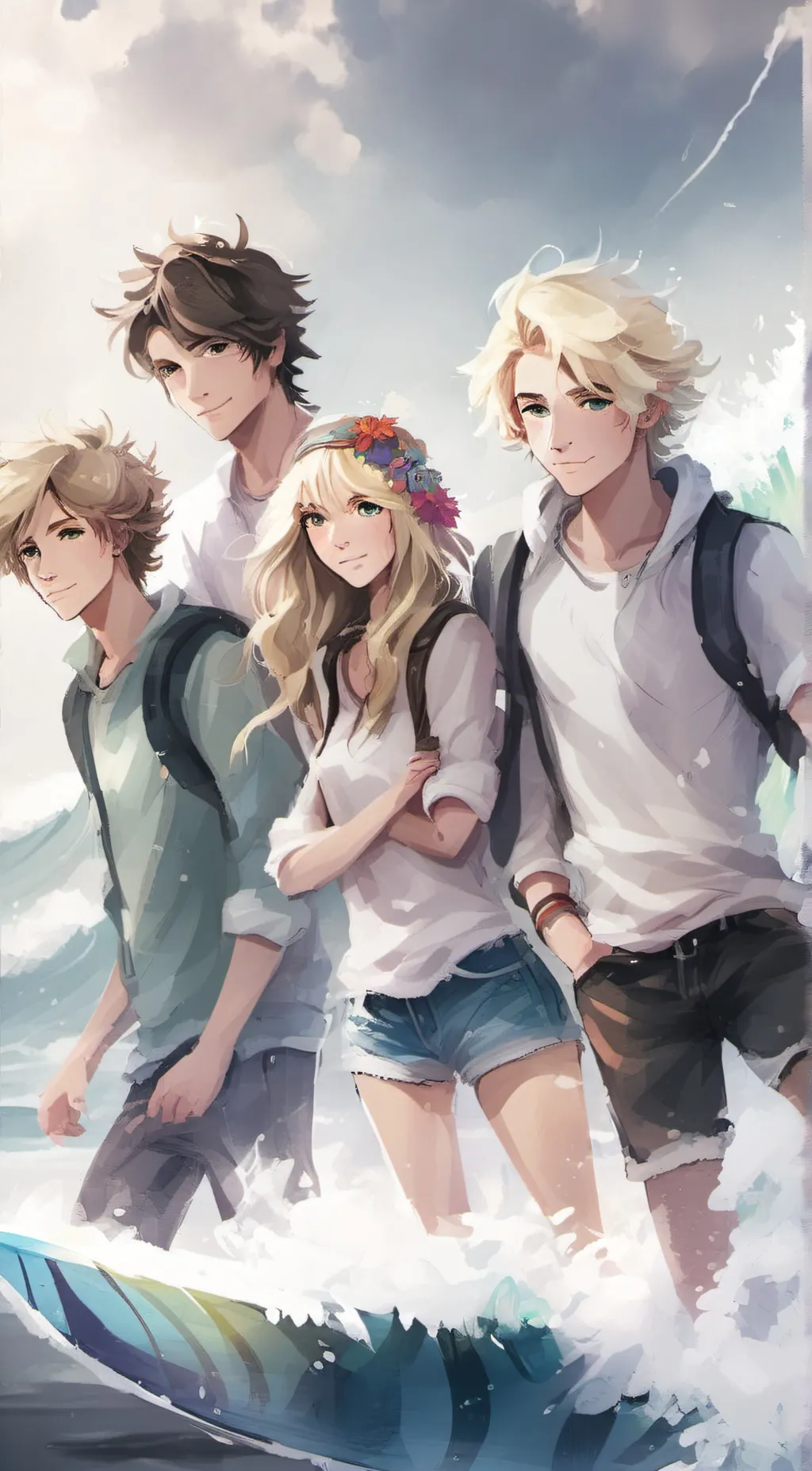 ai character: Outer Banks background