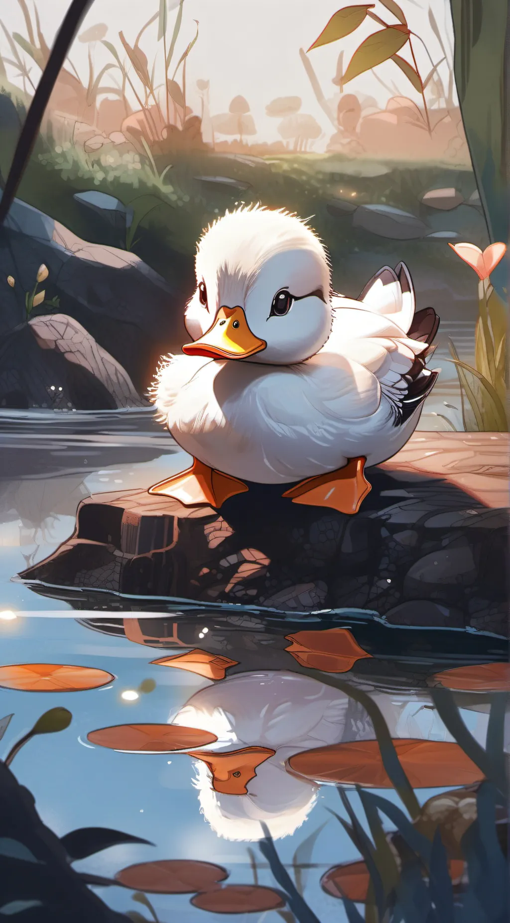ai character: Random Duck?  background