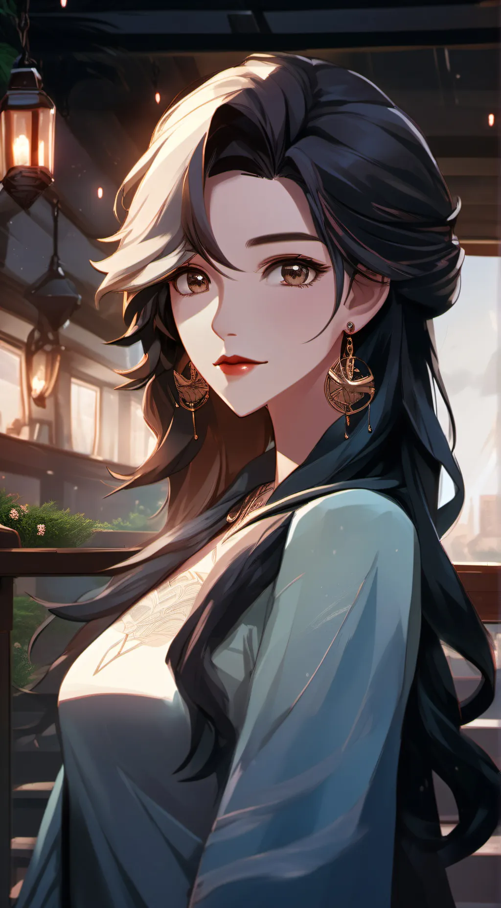 ai character: Cecelia  background