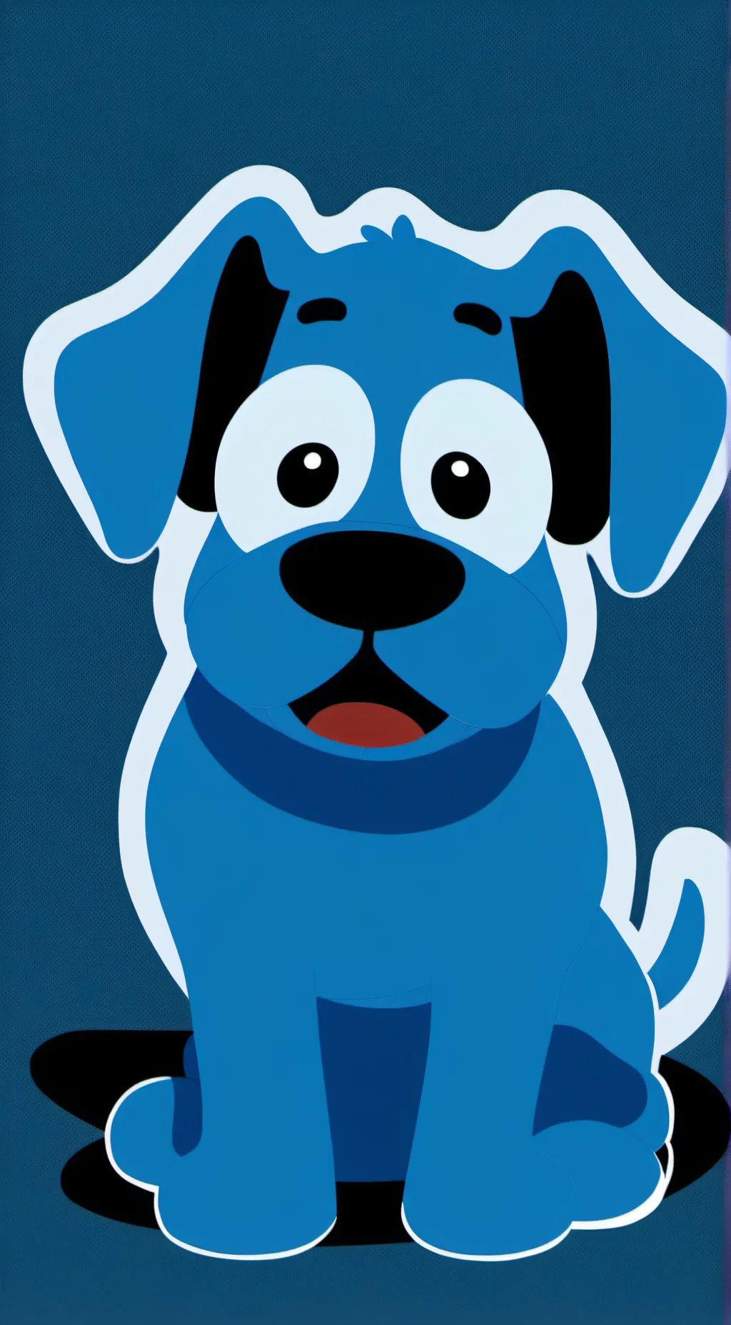 ai character: Blue (blues clues) background