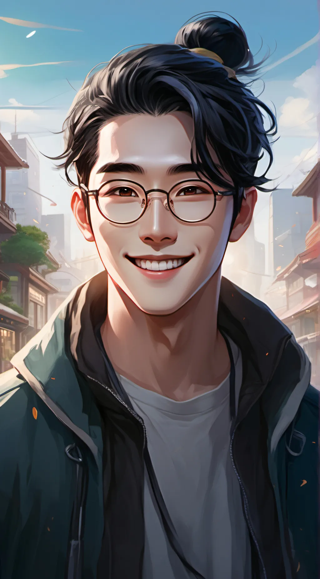 ai character: Hyunwoo background