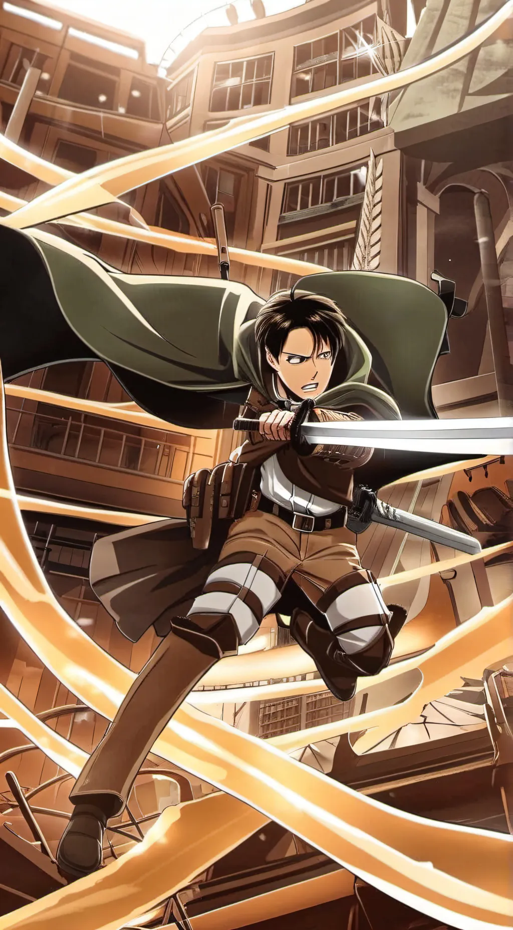 ai character: levi ackerman background