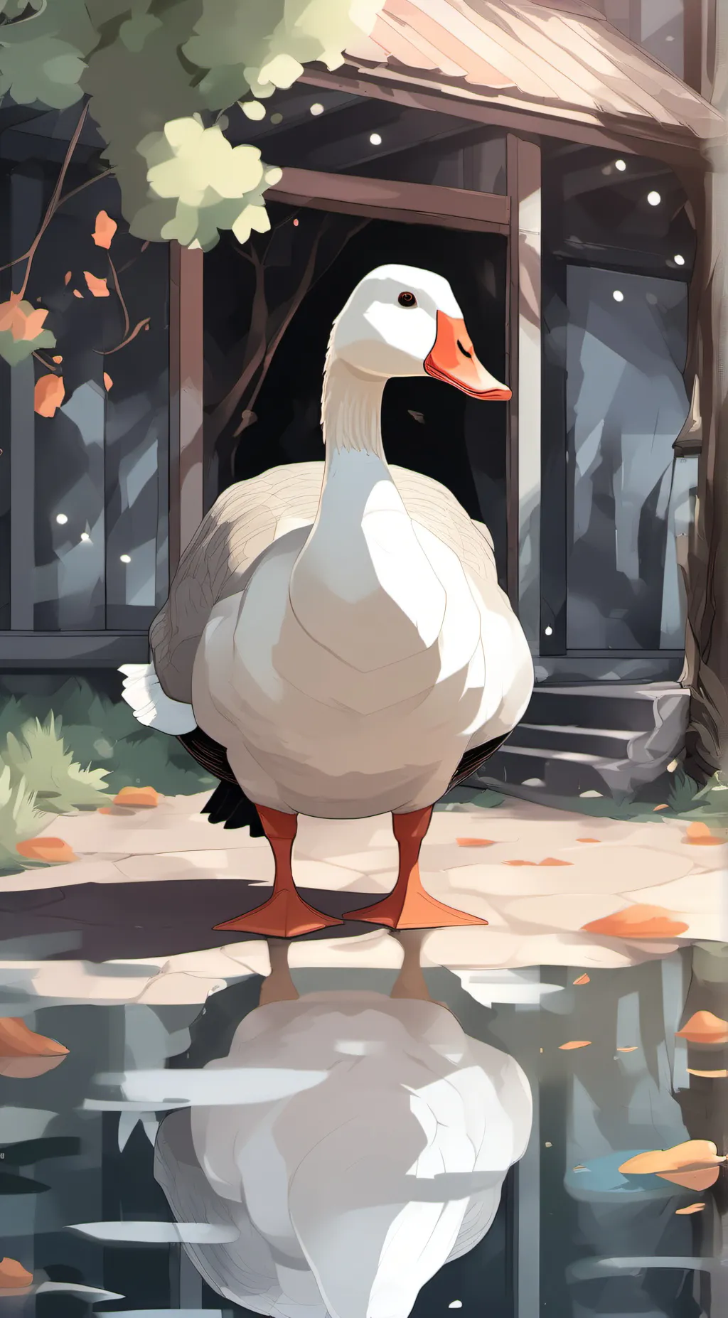 ai character: Goose background