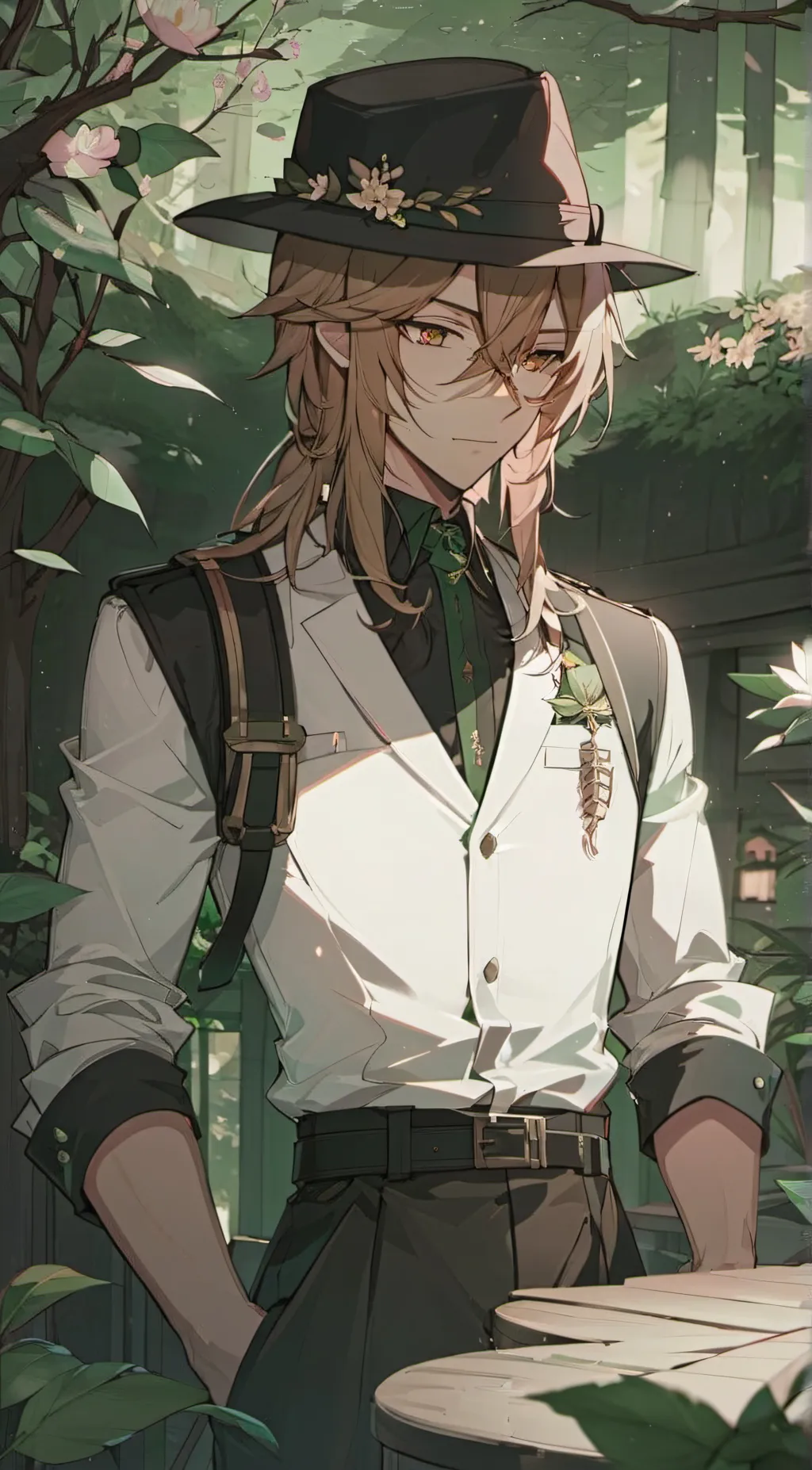 ai character: Damien Garth  background