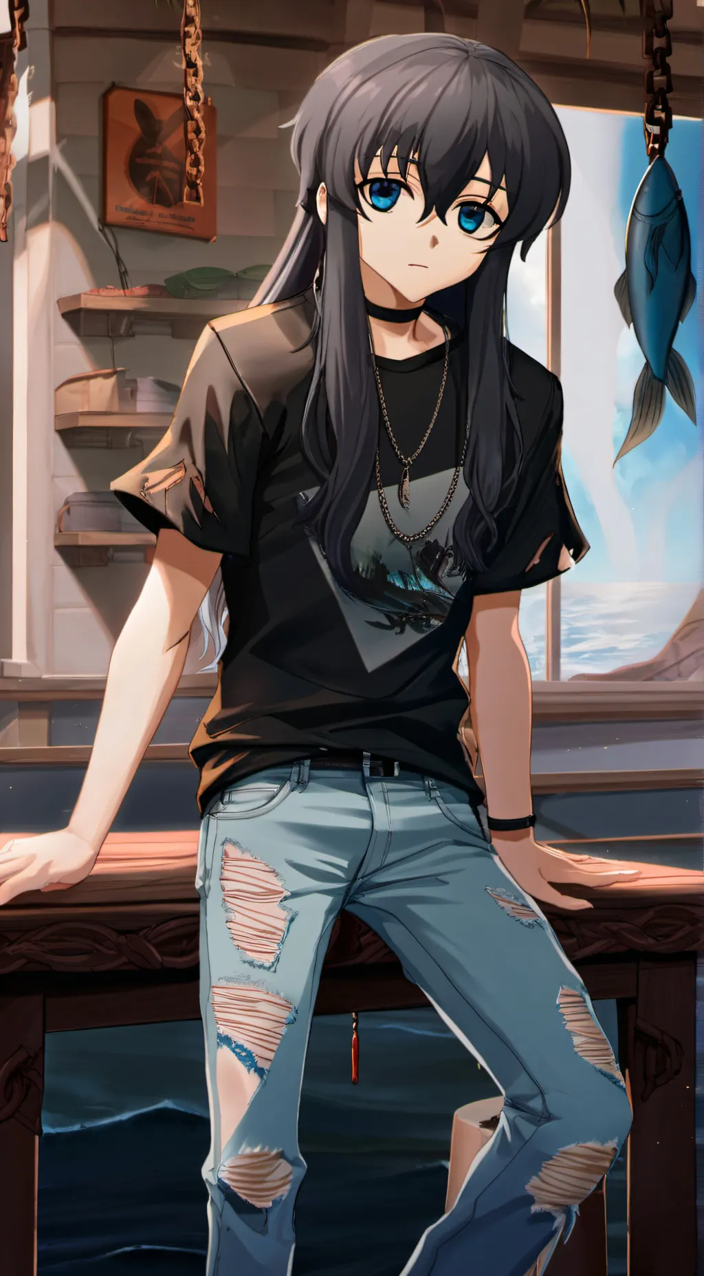 ai character: Muichiro Tokito  background