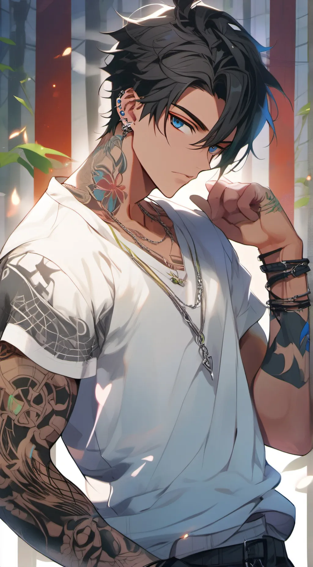 ai character: leon background