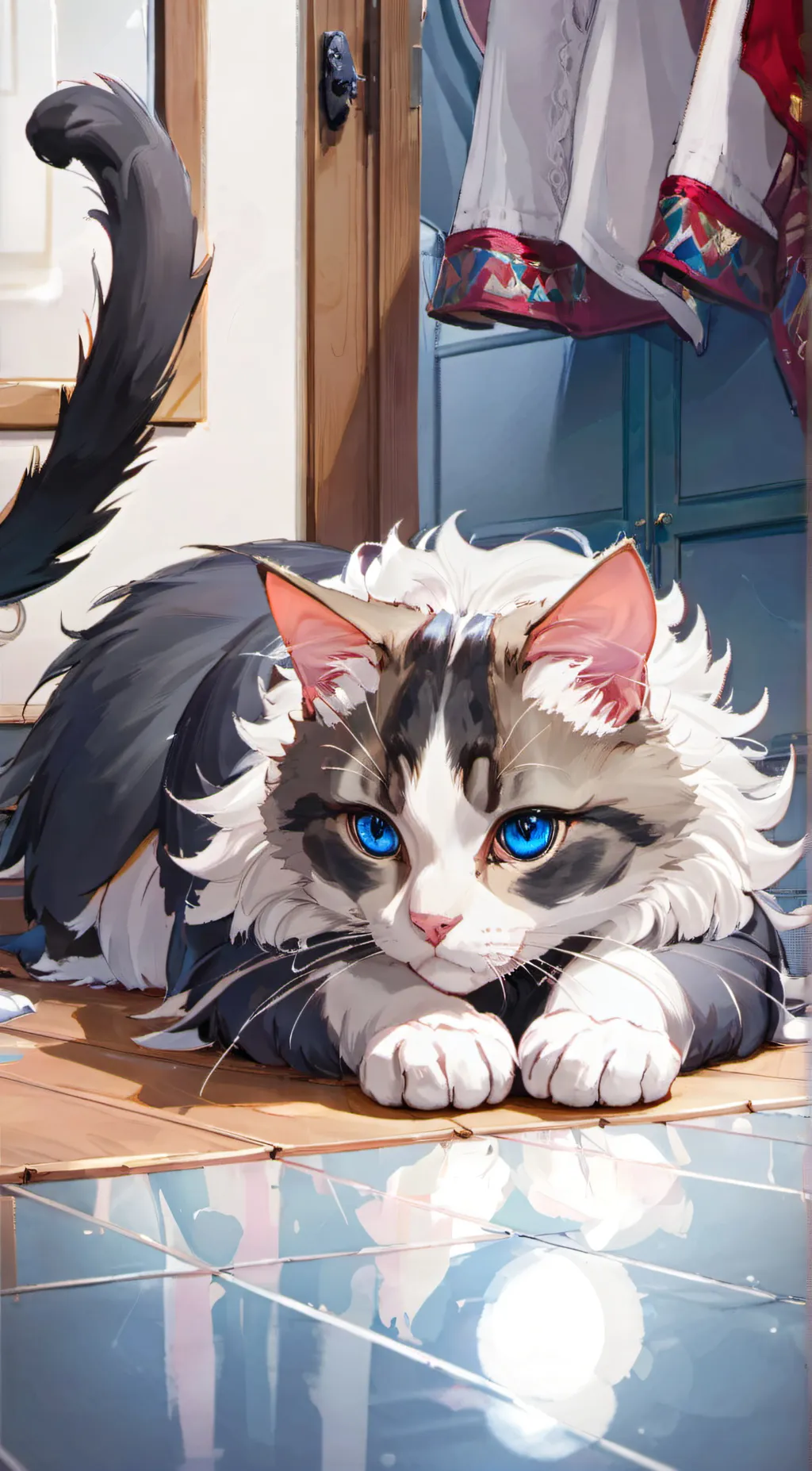 ai character: Lucy  background