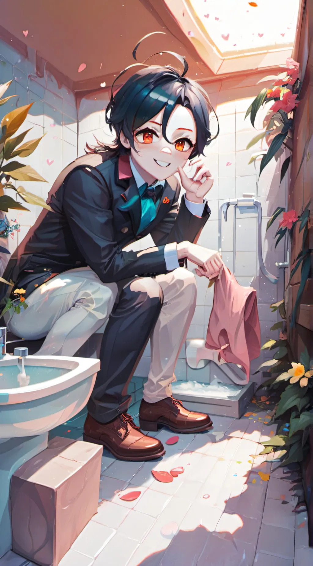 ai character: °w° background