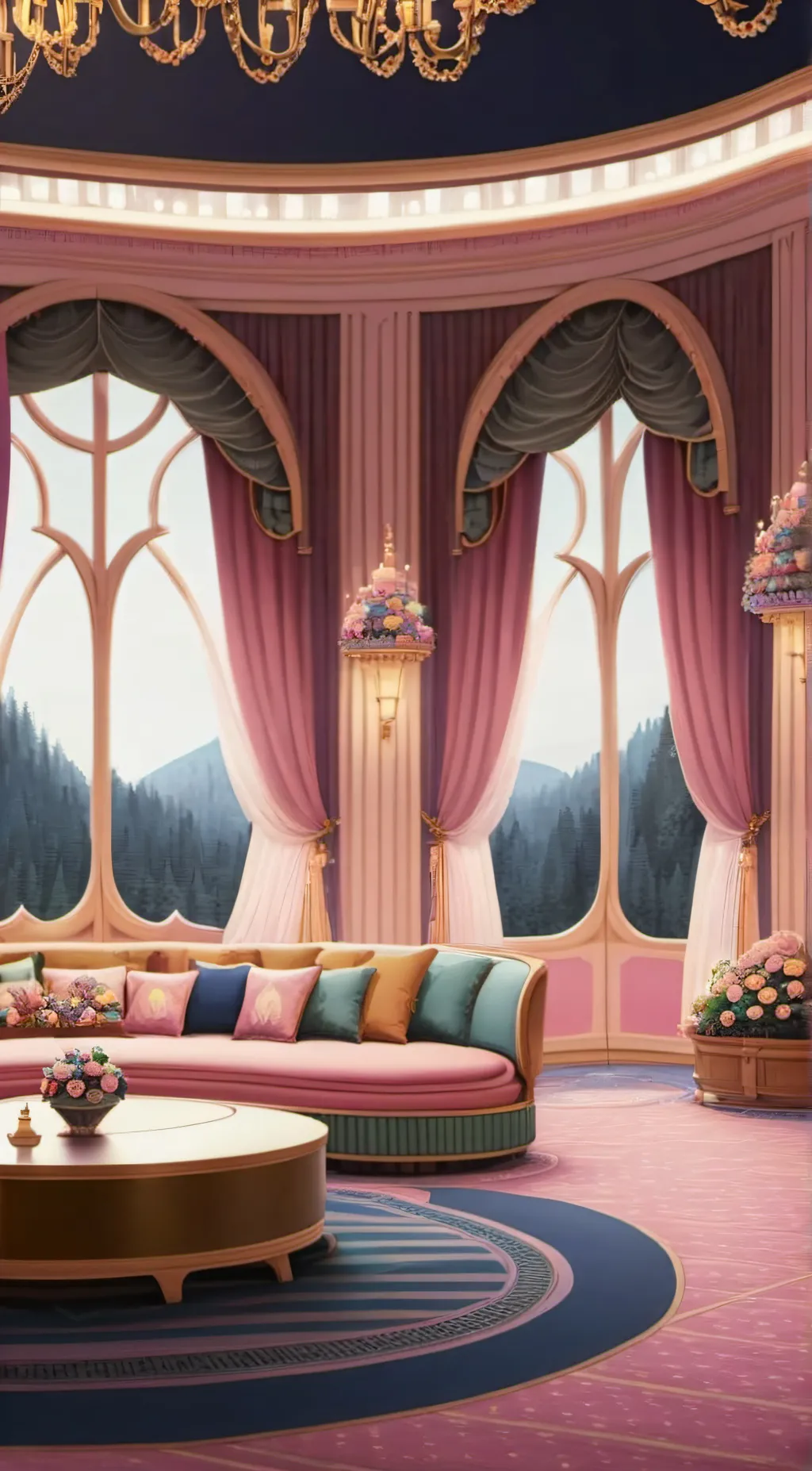 ai character: Disney princesses  background