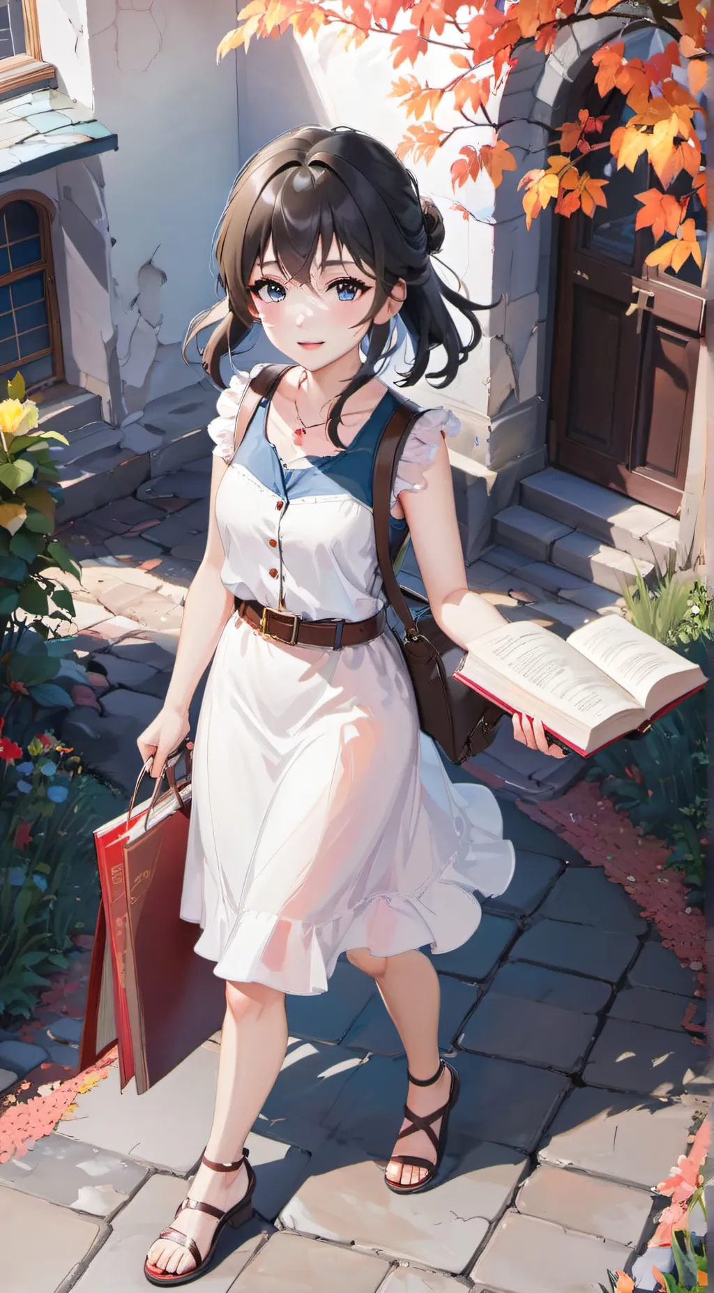 ai character: Rose background